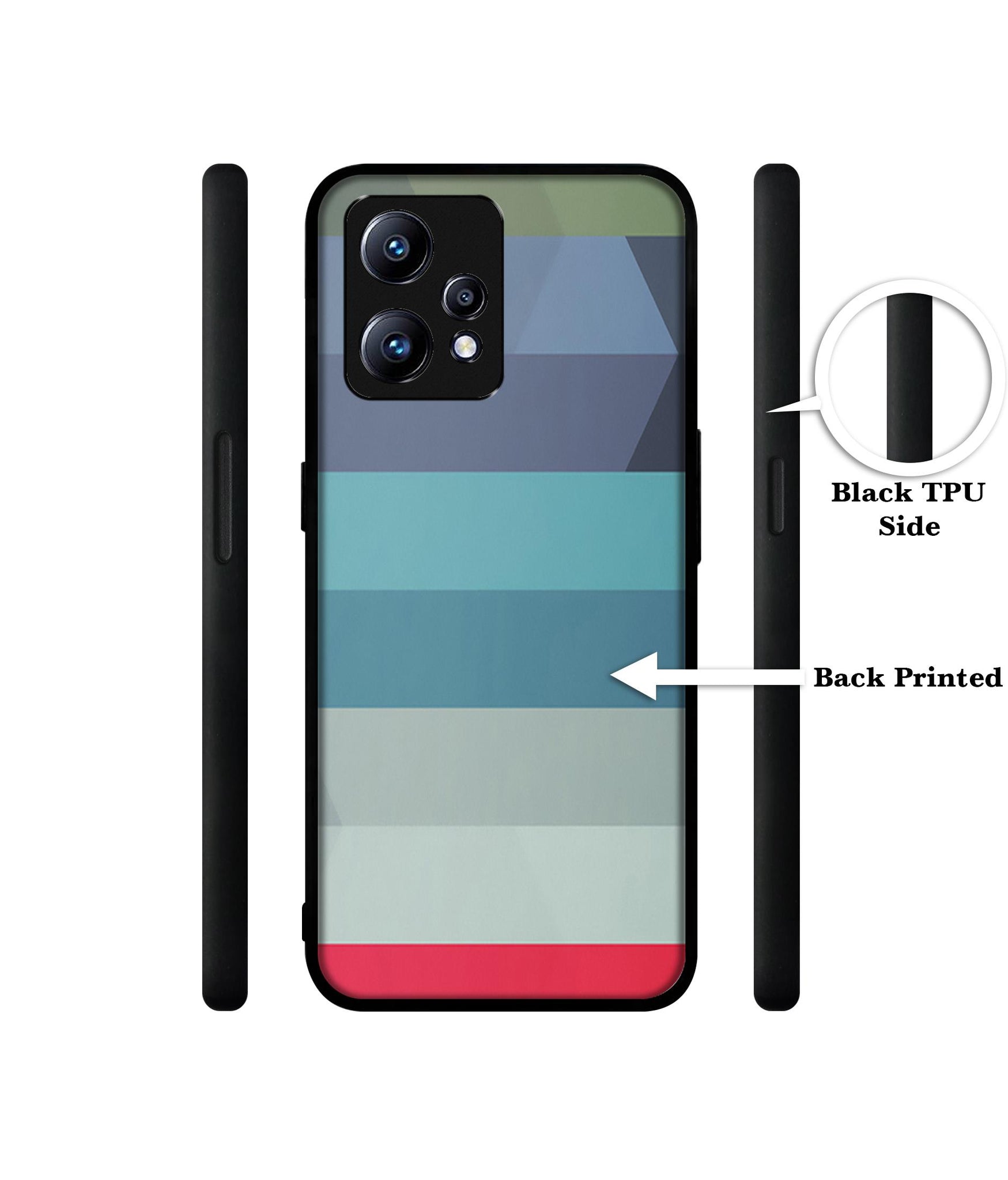 Colorful Lines Design Designer 2D Printed Back Case Cover for Realme Narzo 50 Pro 5G