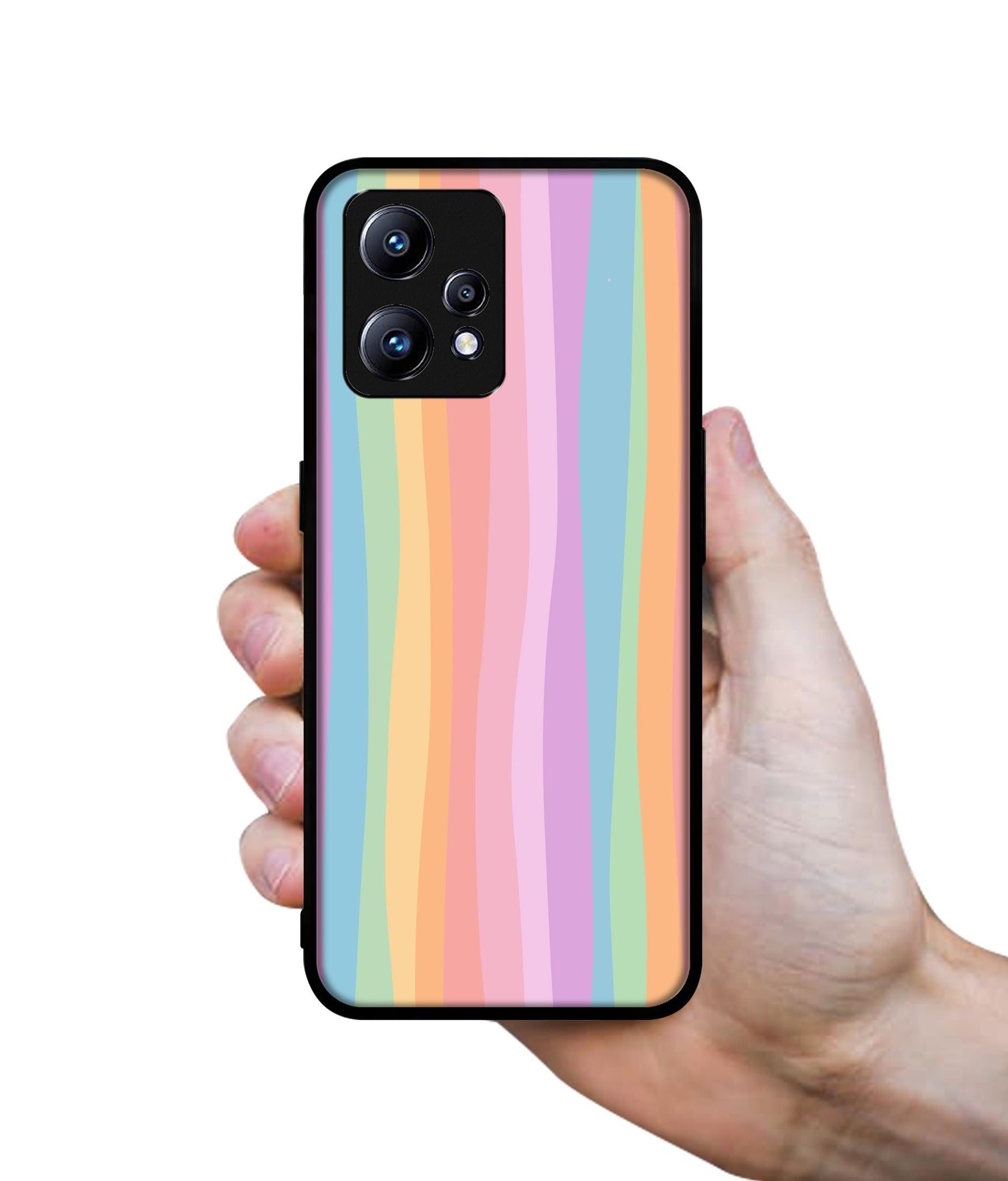 Cool Rainbow Design Designer 2D Printed Back Case Cover for Realme Narzo 50 Pro 5G