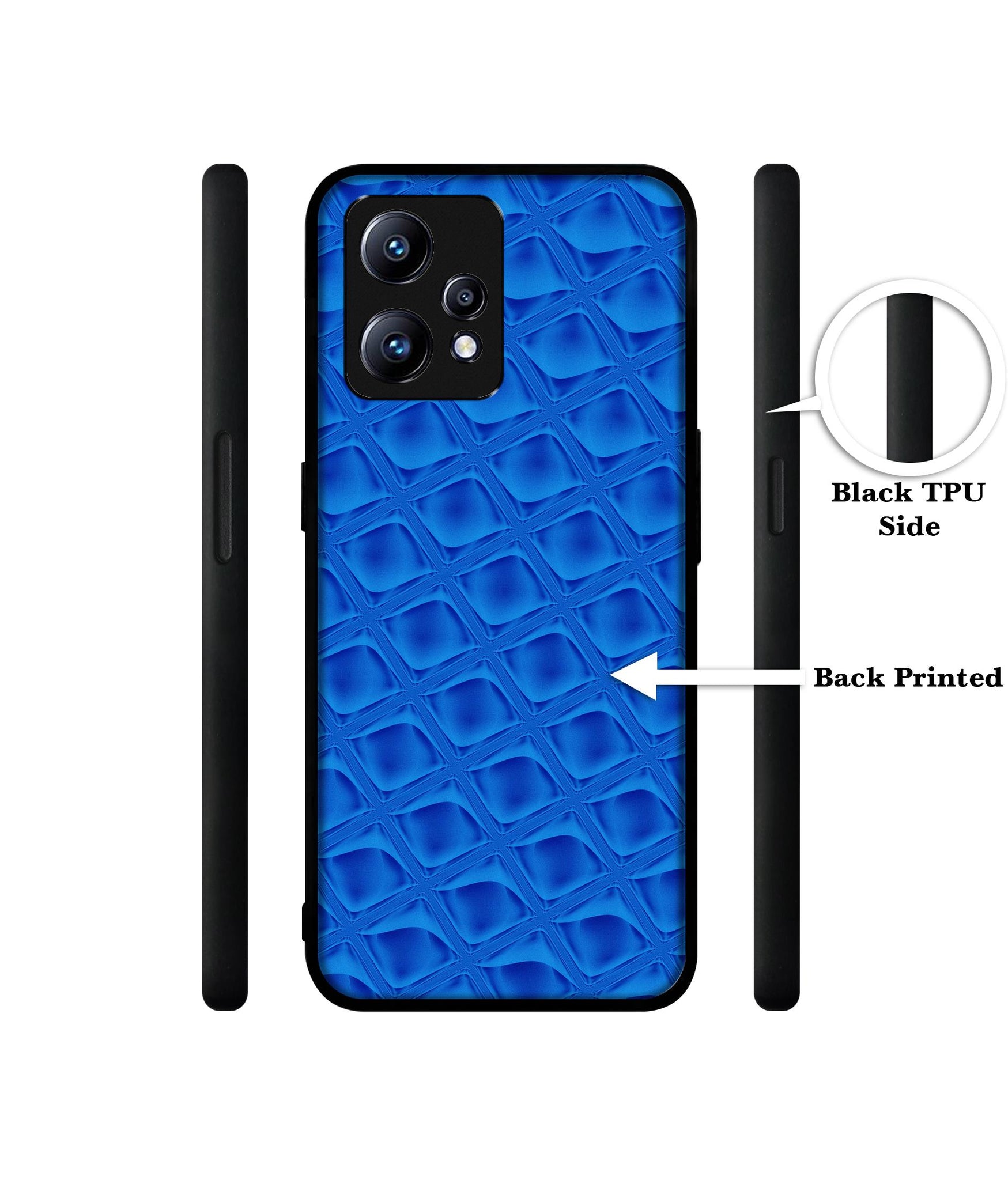 Blue Diamond Design Designer 2D Printed Back Case Cover for Realme Narzo 50 Pro 5G