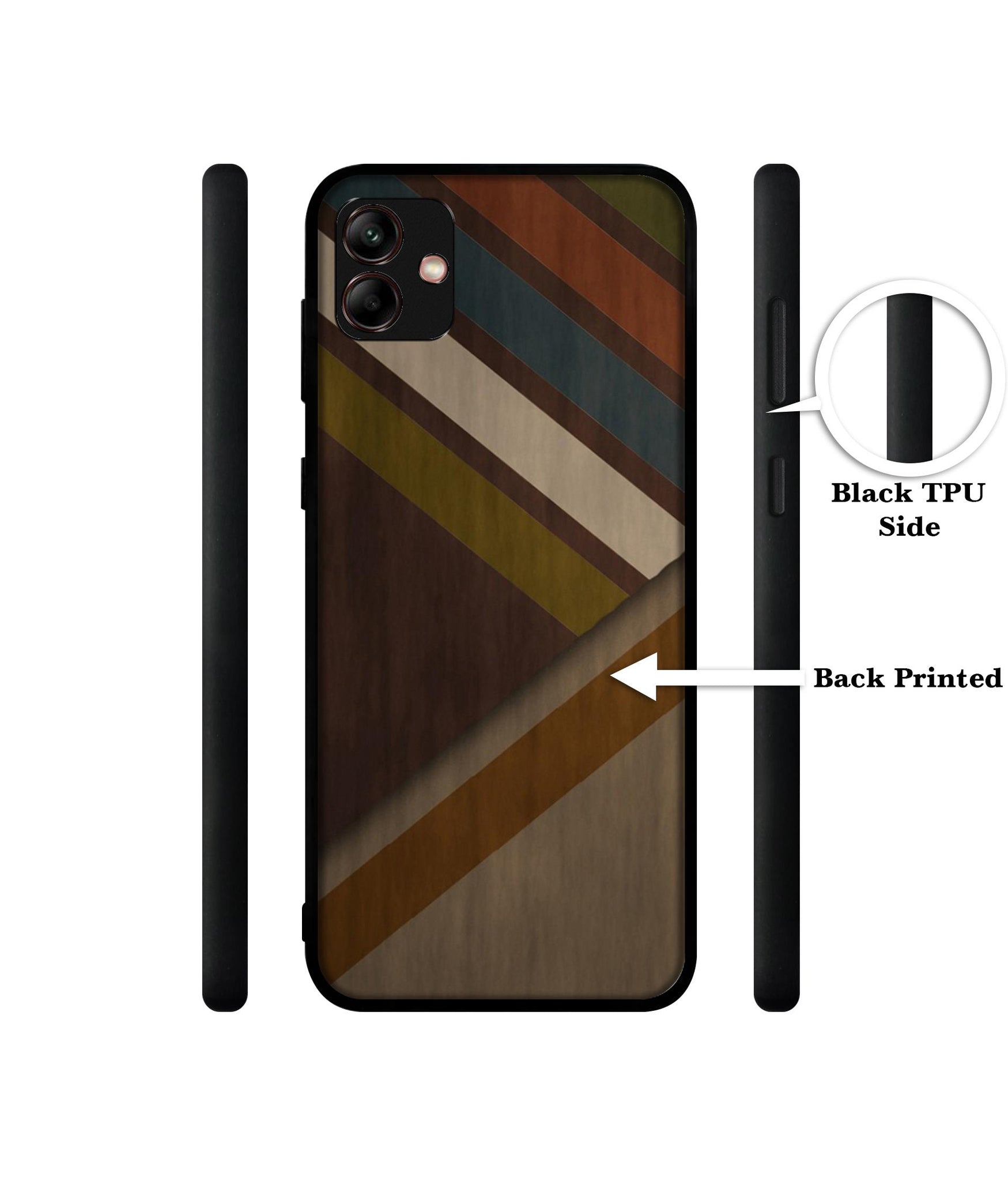 Colorful Wooden Pattern Design Designer 2D Printed Back Case Cover for Samsung Galaxy A04E 4G / M04 4G / F04 4G