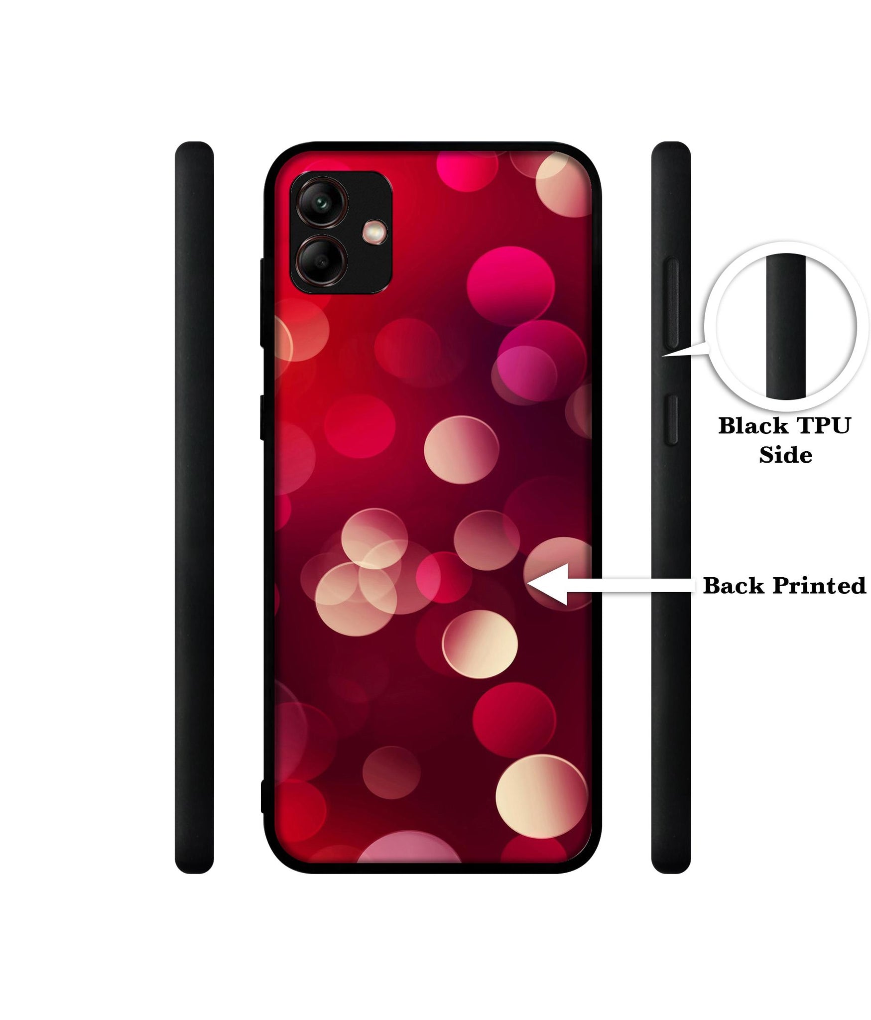 3D Circles Design Designer 2D Printed Back Case Cover for Samsung Galaxy A04E 4G / M04 4G / F04 4G