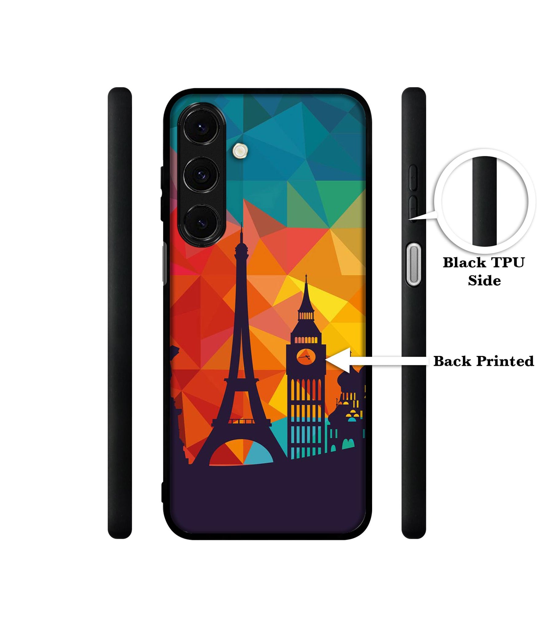 Colored Paris Design Designer 2D Printed Back Case Cover for Samsung Galaxy M35 5G