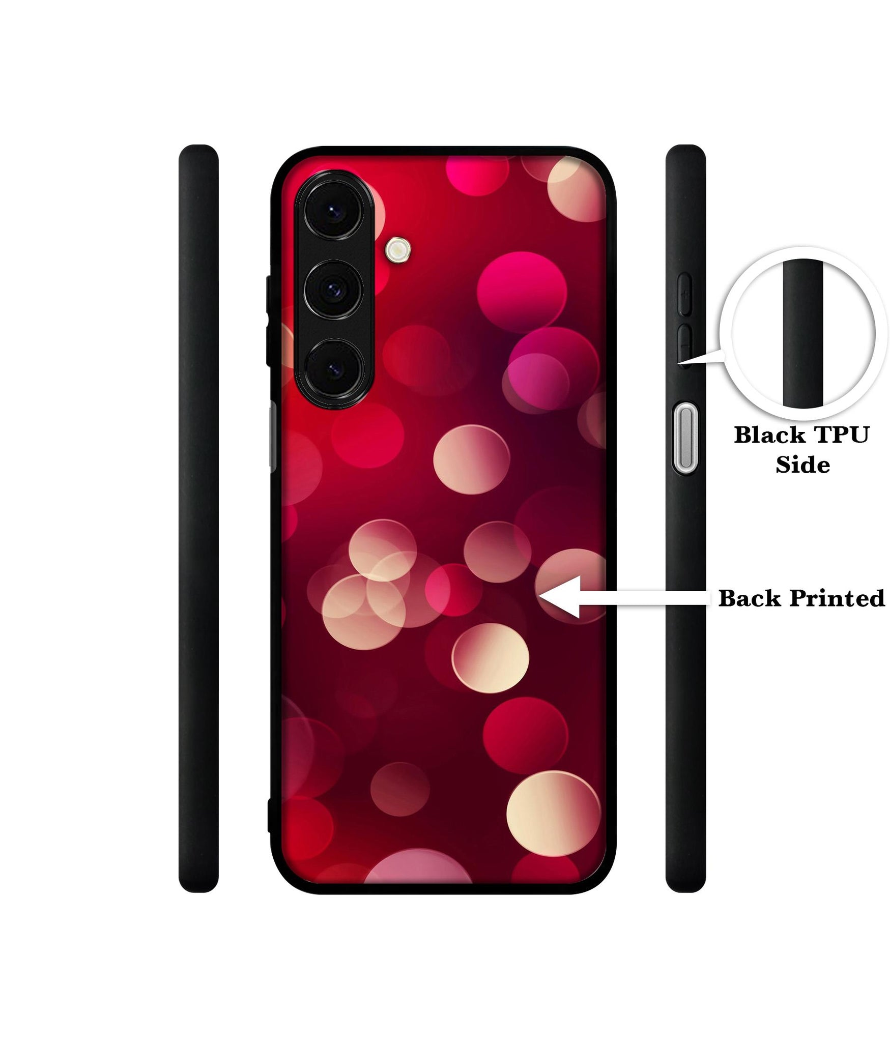 3D Circles Design Designer 2D Printed Back Case Cover for Samsung Galaxy M35 5G