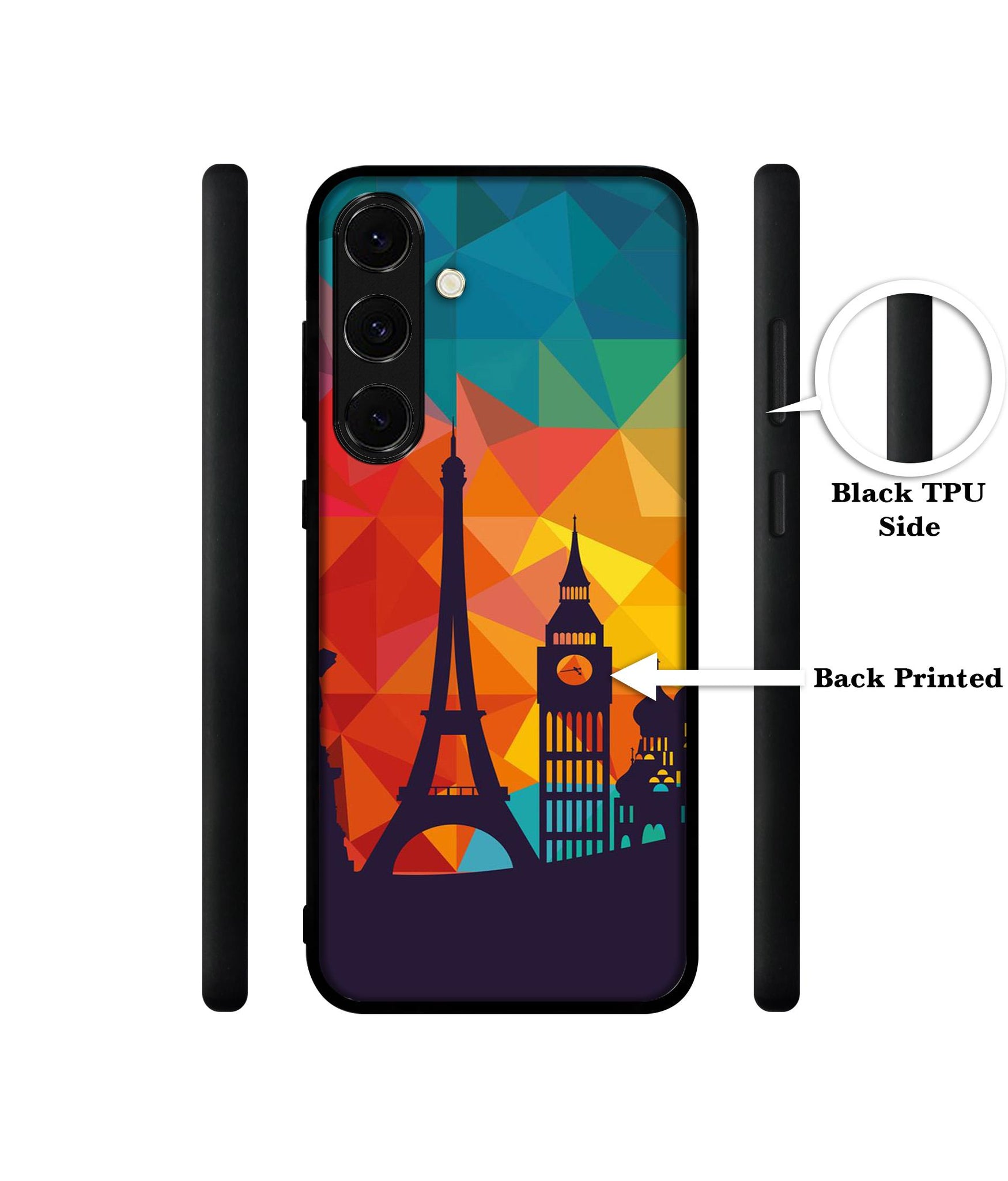 Colored Paris Design Designer 2D Printed Back Case Cover for Samsung Galaxy S24 FE 5G