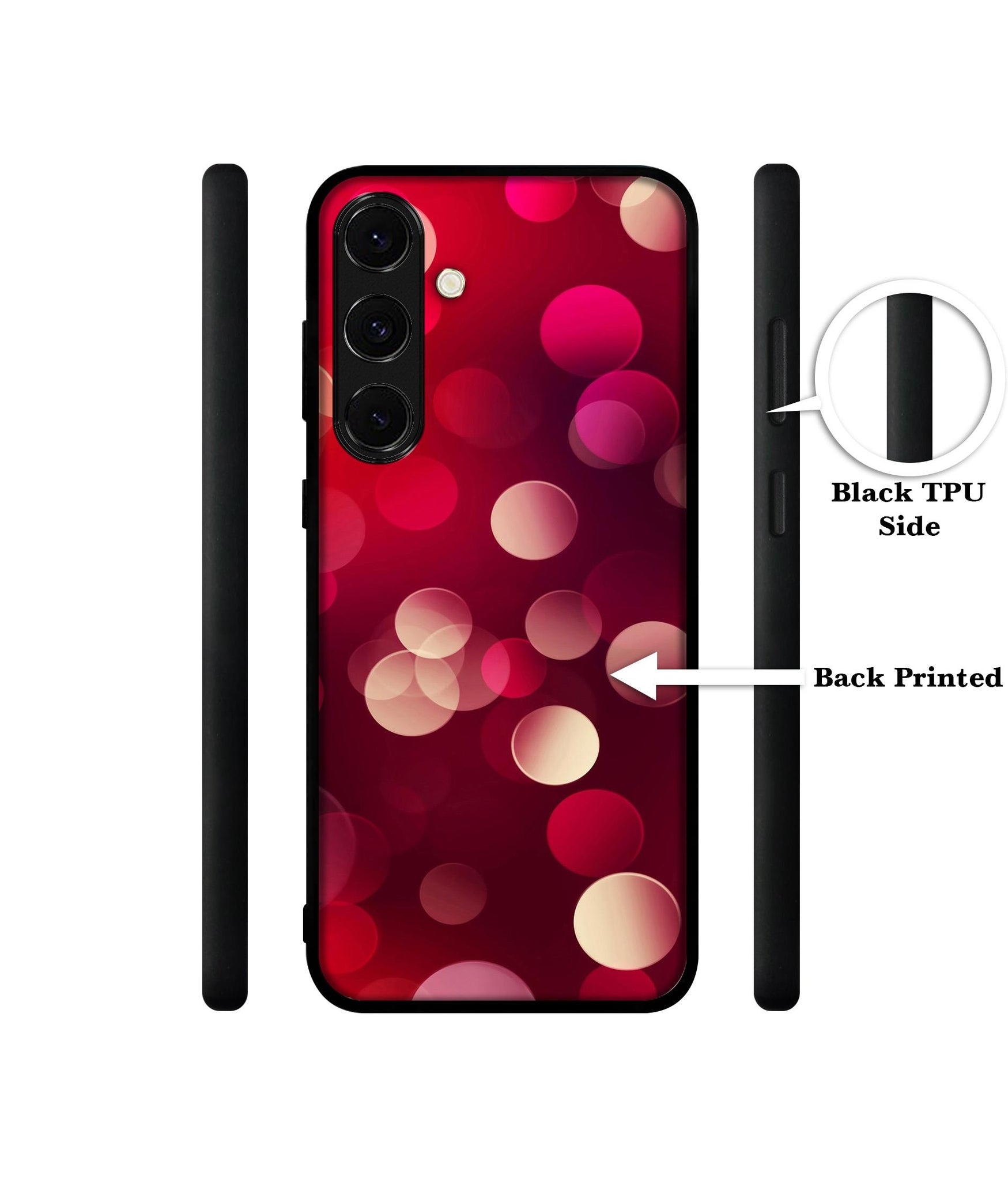 3D Circles Design Designer 2D Printed Back Case Cover for Samsung Galaxy S24 FE 5G