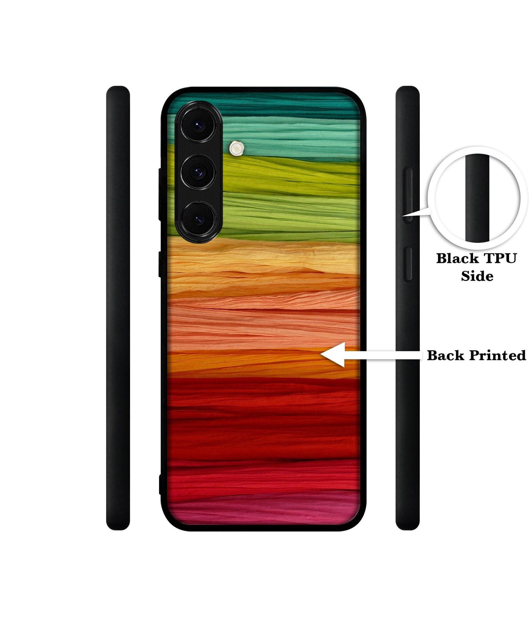 Colorful Thread Design Designer 2D Printed Back Case Cover for Samsung Galaxy S24 FE 5G