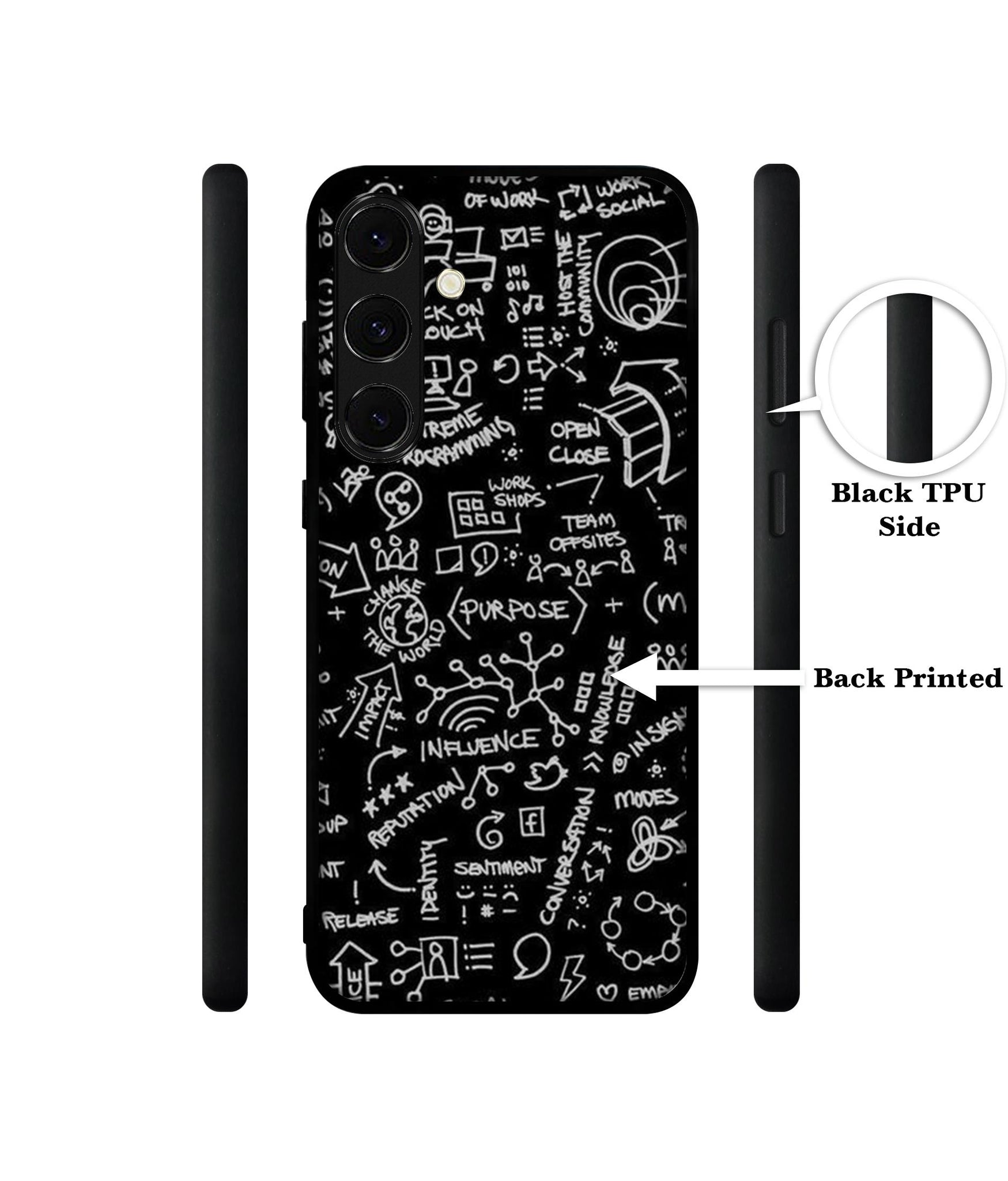 Formulas Design Designer 2D Printed Back Case Cover for Samsung Galaxy S24 FE 5G