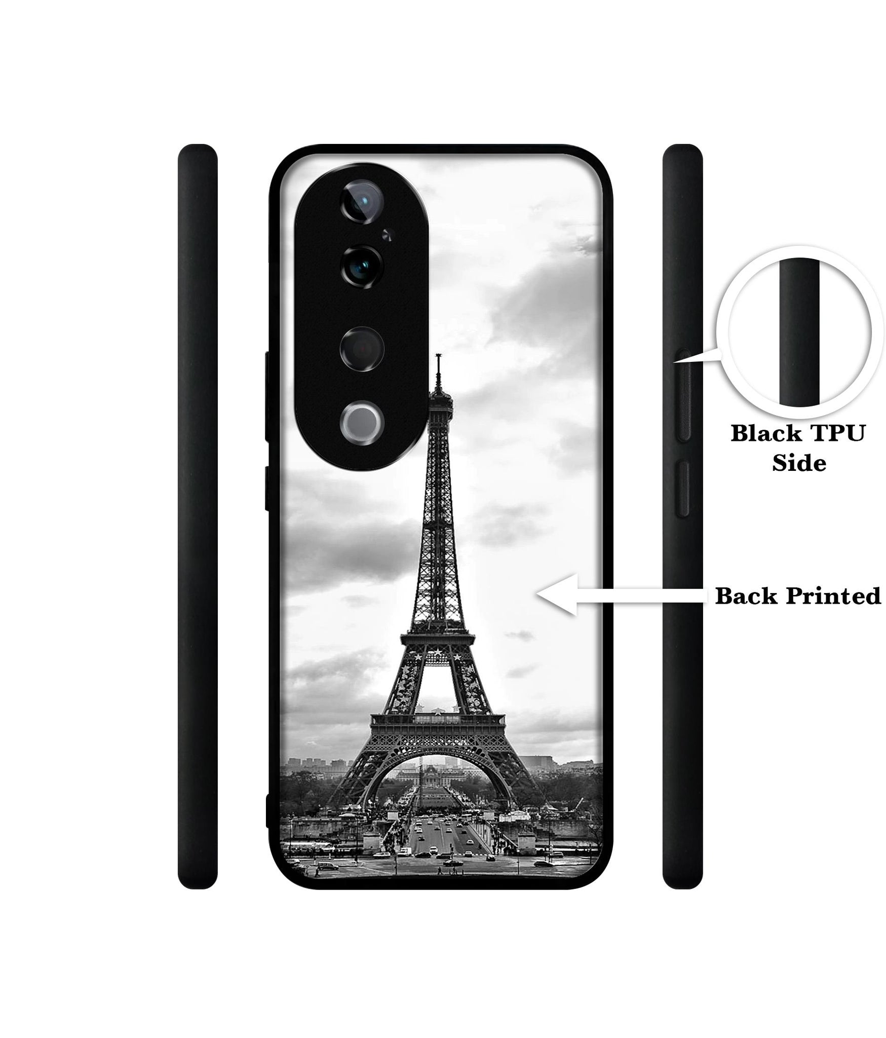 Eiffel Tower Design Designer 2D Printed Back Case Cover for Vivo T3 Ultra 5G