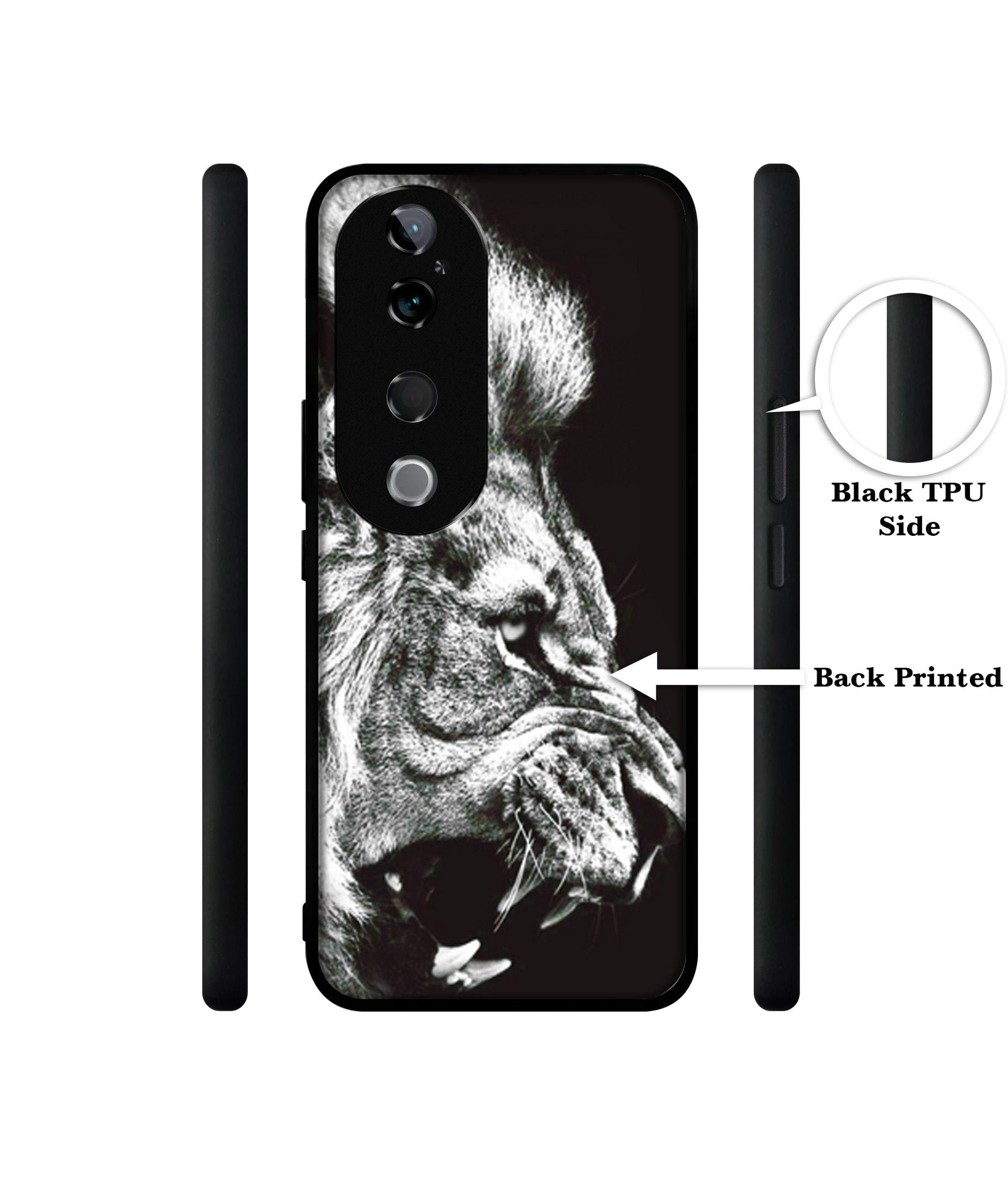 Angry Lion Design Designer 2D Printed Back Case Cover for Vivo T3 Ultra 5G