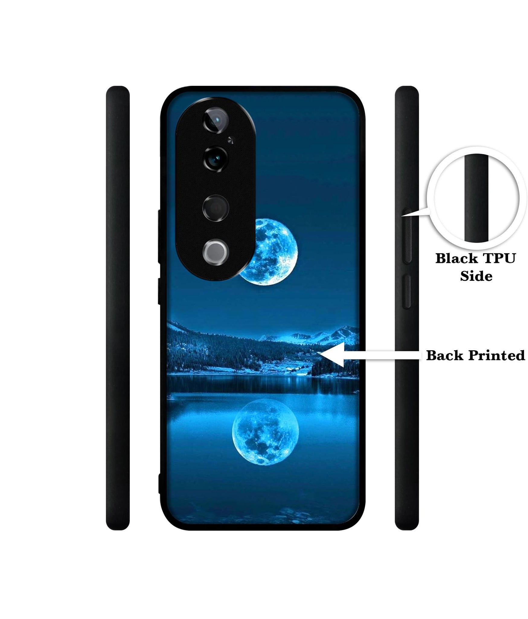 Awesome Moon Design Designer 2D Printed Back Case Cover for Vivo T3 Ultra 5G