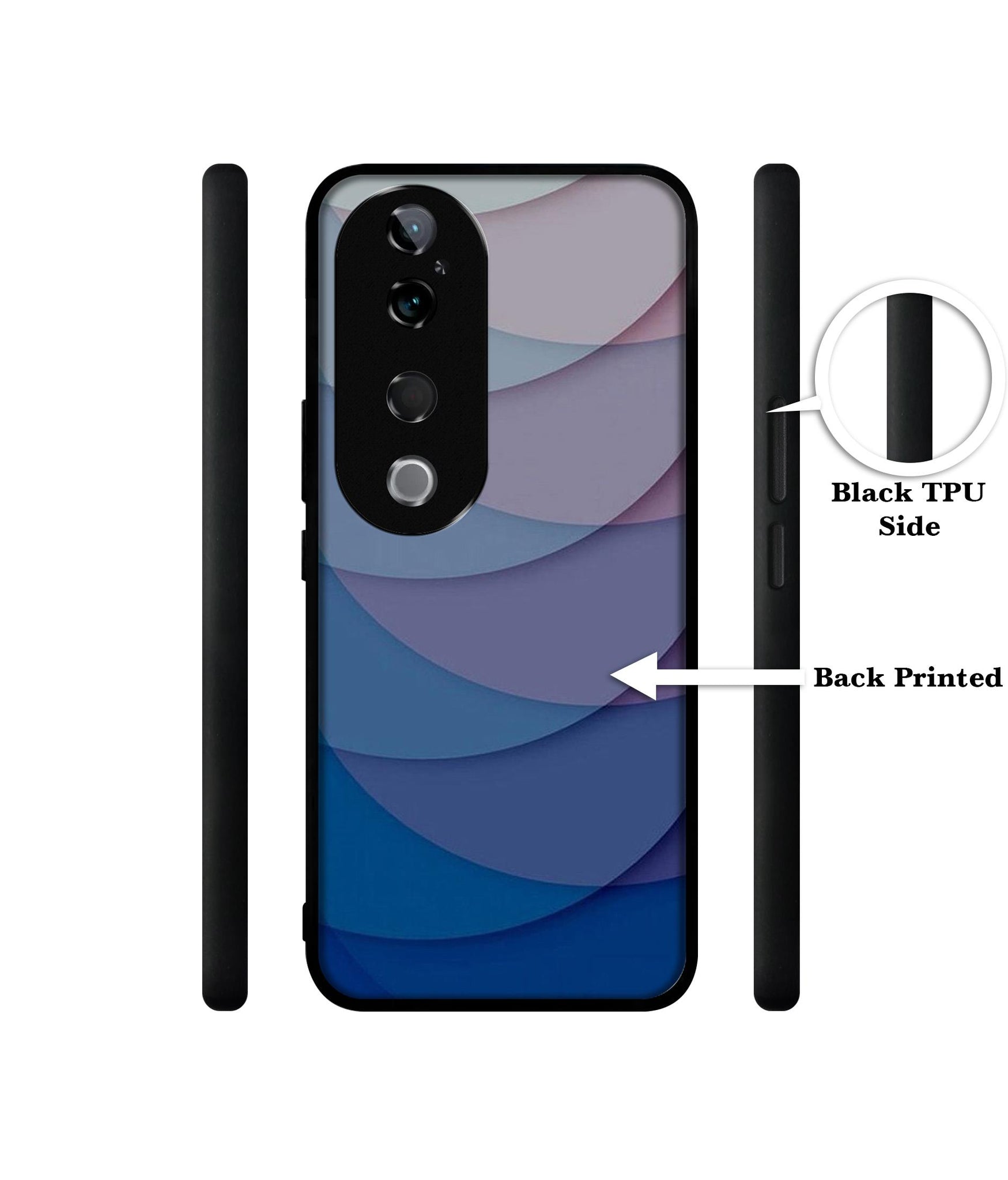 Waves Pattern Print Design Designer 2D Printed Back Case Cover for Vivo T3 Ultra 5G