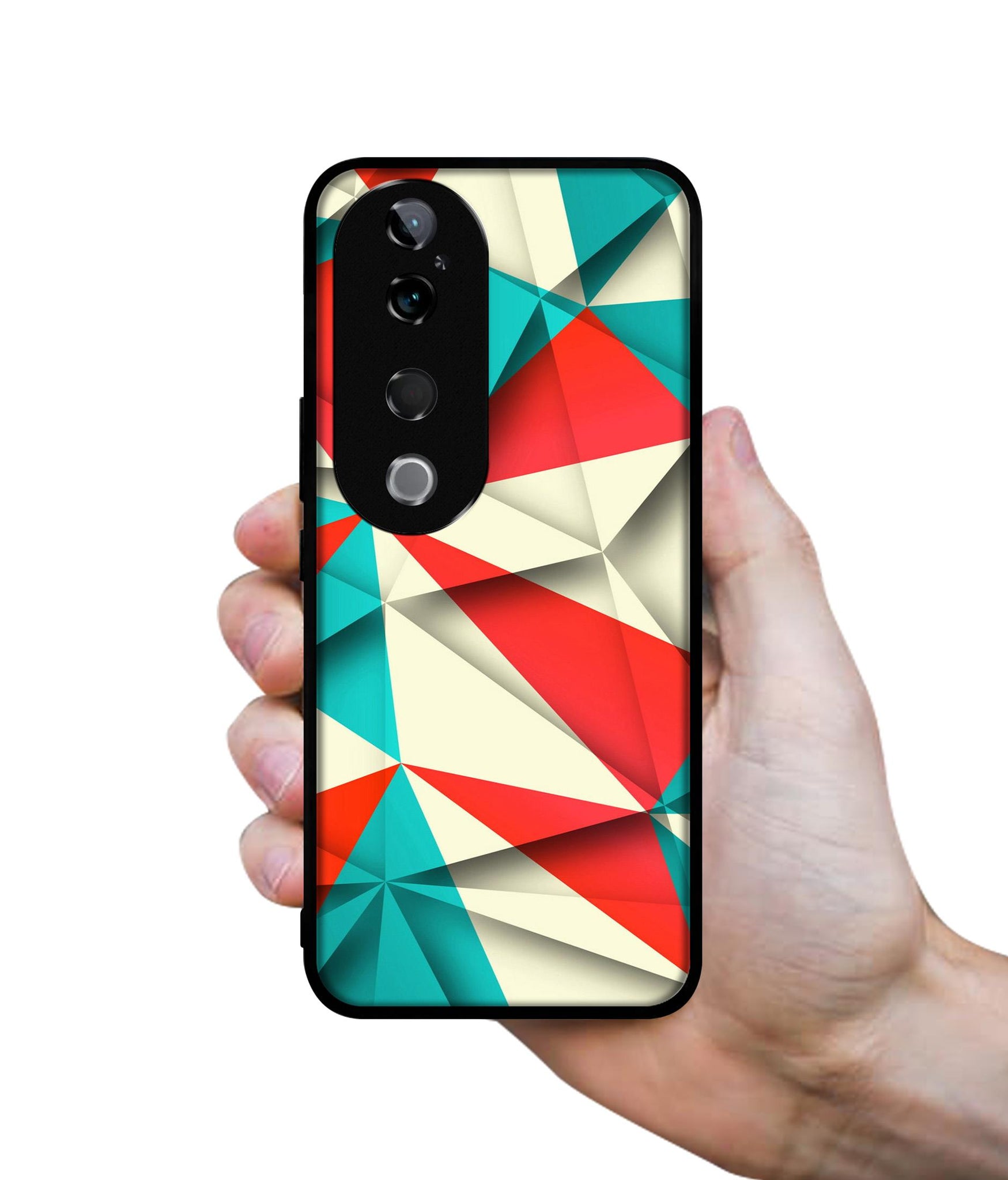 Red Blue White Pattern Design Designer 2D Printed Back Case Cover for Vivo T3 Ultra 5G