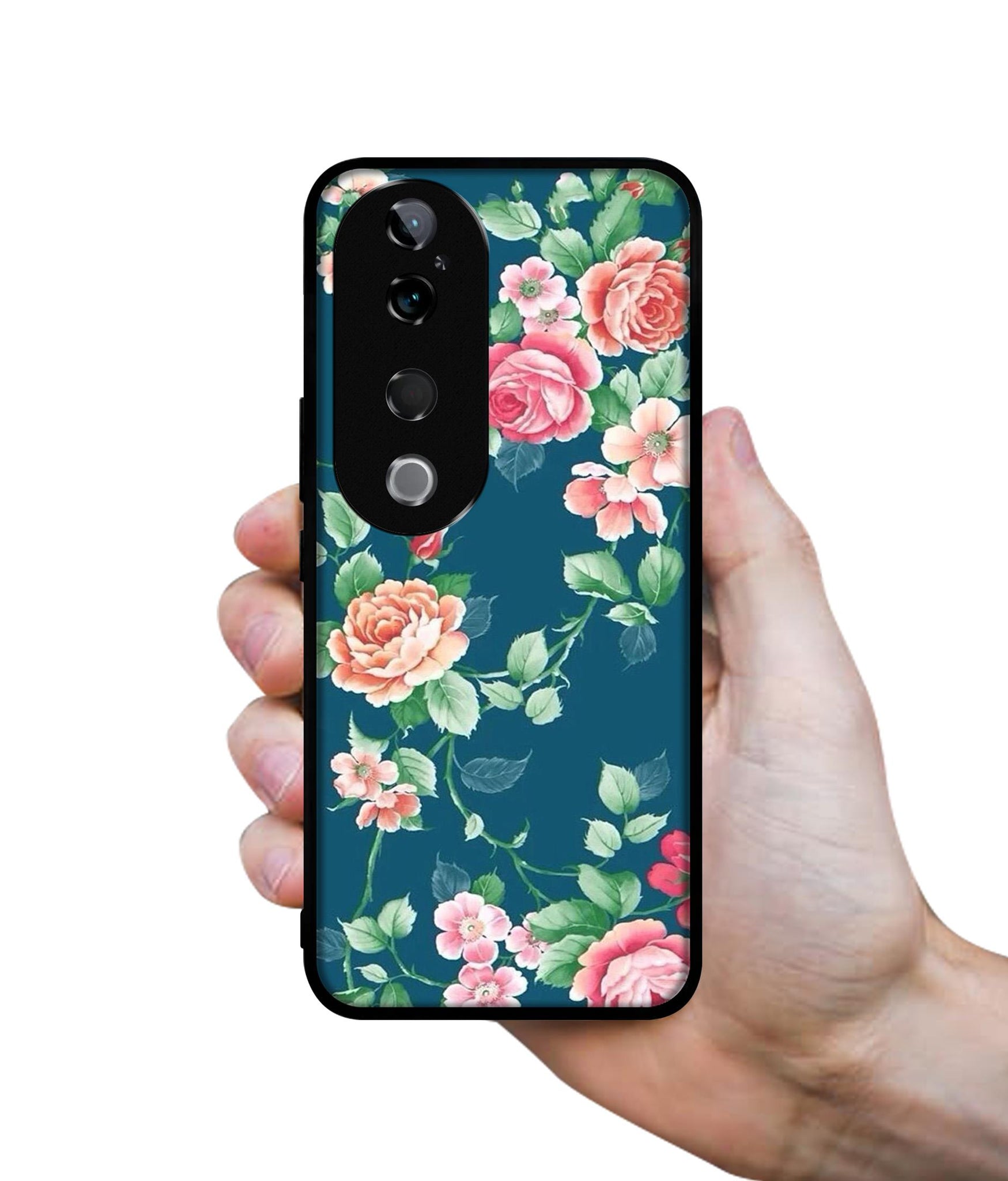 Vintage Floral Design Designer 2D Printed Back Case Cover for Vivo T3 Ultra 5G