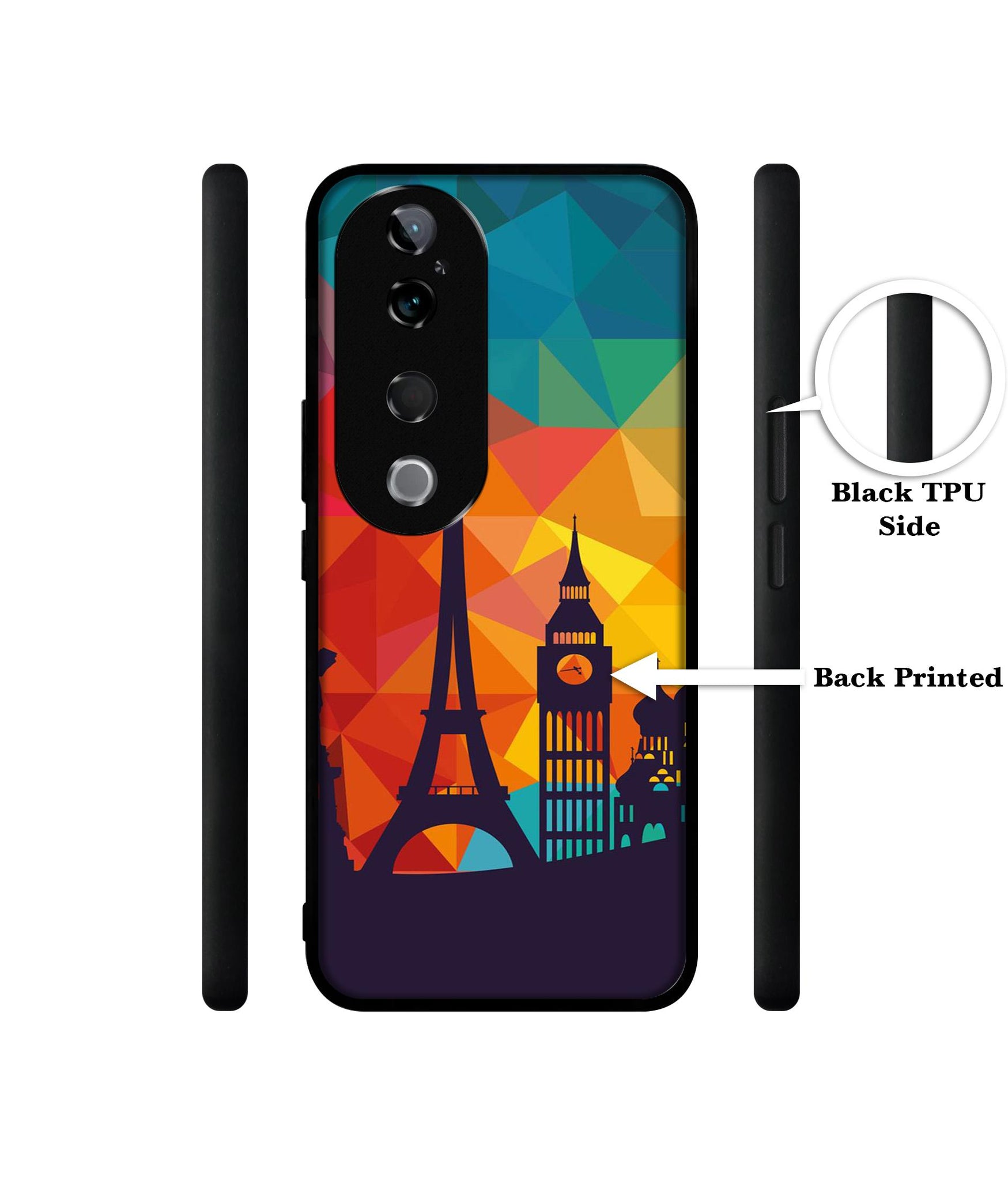 Colored Paris Design Designer 2D Printed Back Case Cover for Vivo T3 Ultra 5G