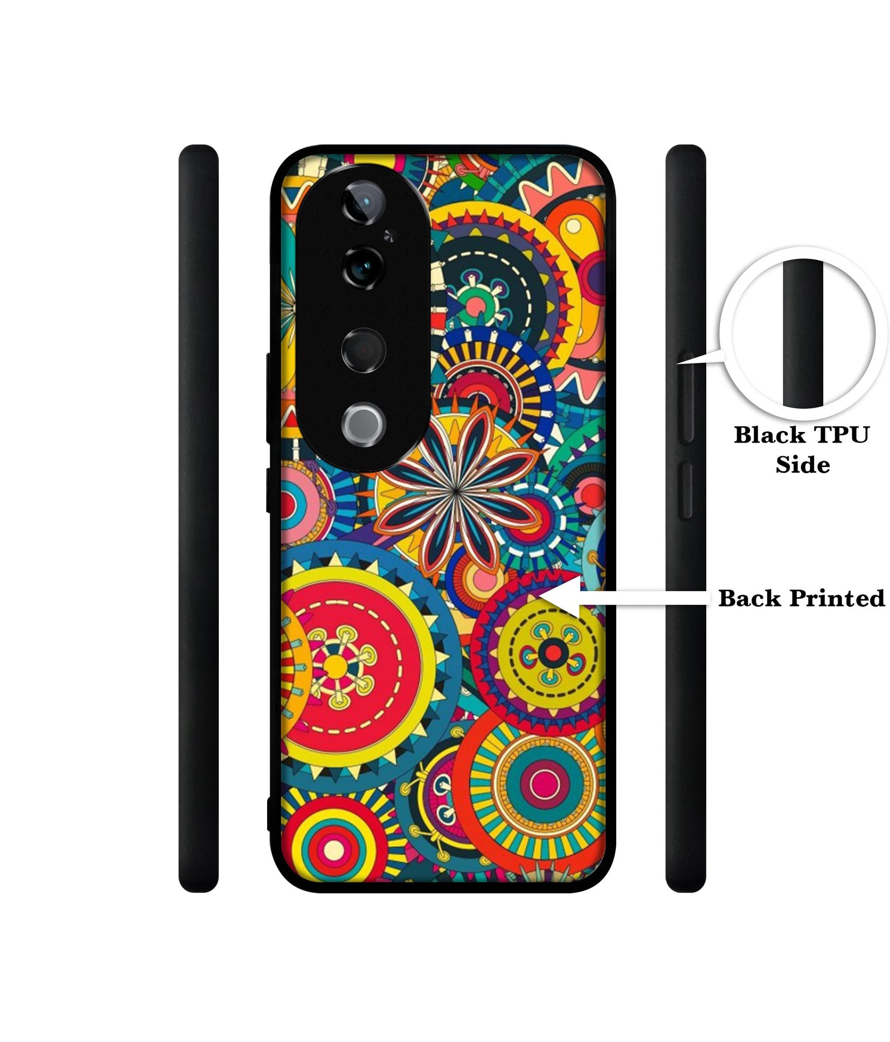 Ring Pattern Print Design Designer 2D Printed Back Case Cover for Vivo T3 Ultra 5G