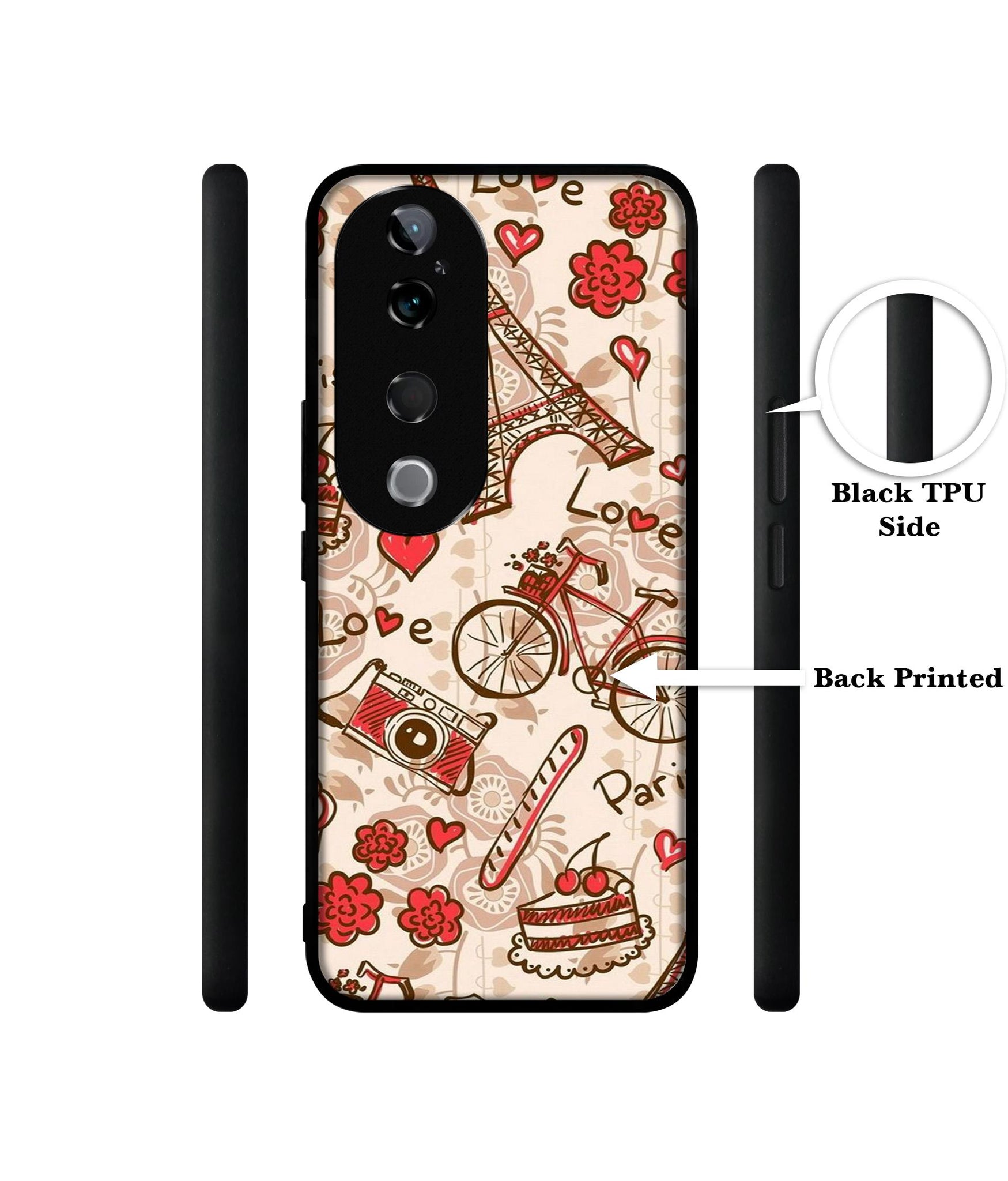 Vintage Paris Design Designer 2D Printed Back Case Cover for Vivo T3 Ultra 5G