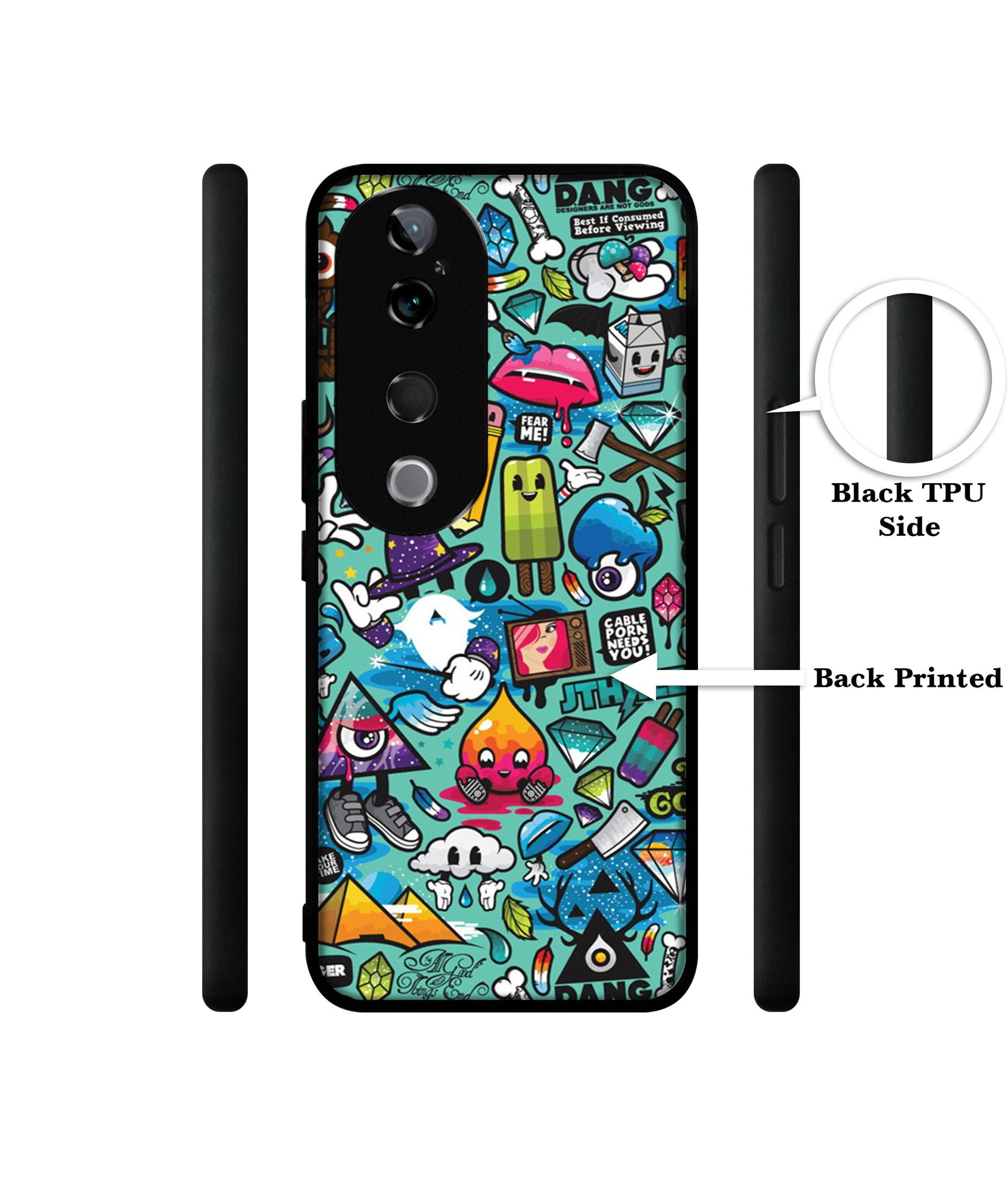 Crazy Design Designer 2D Printed Back Case Cover for Vivo T3 Ultra 5G