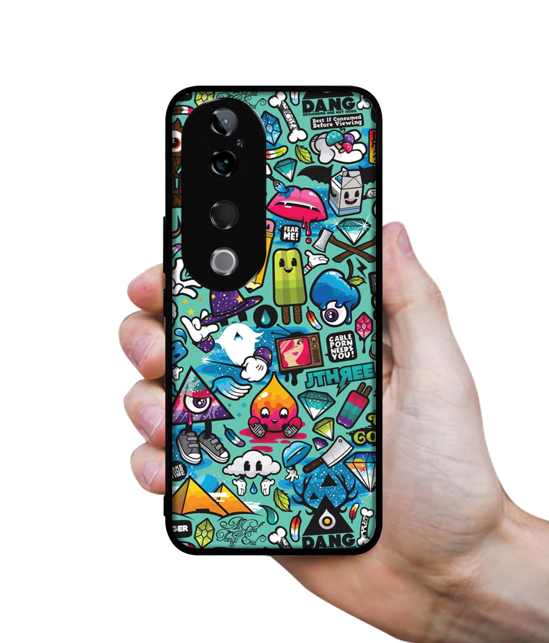 Crazy Design Designer 2D Printed Back Case Cover for Vivo T3 Ultra 5G