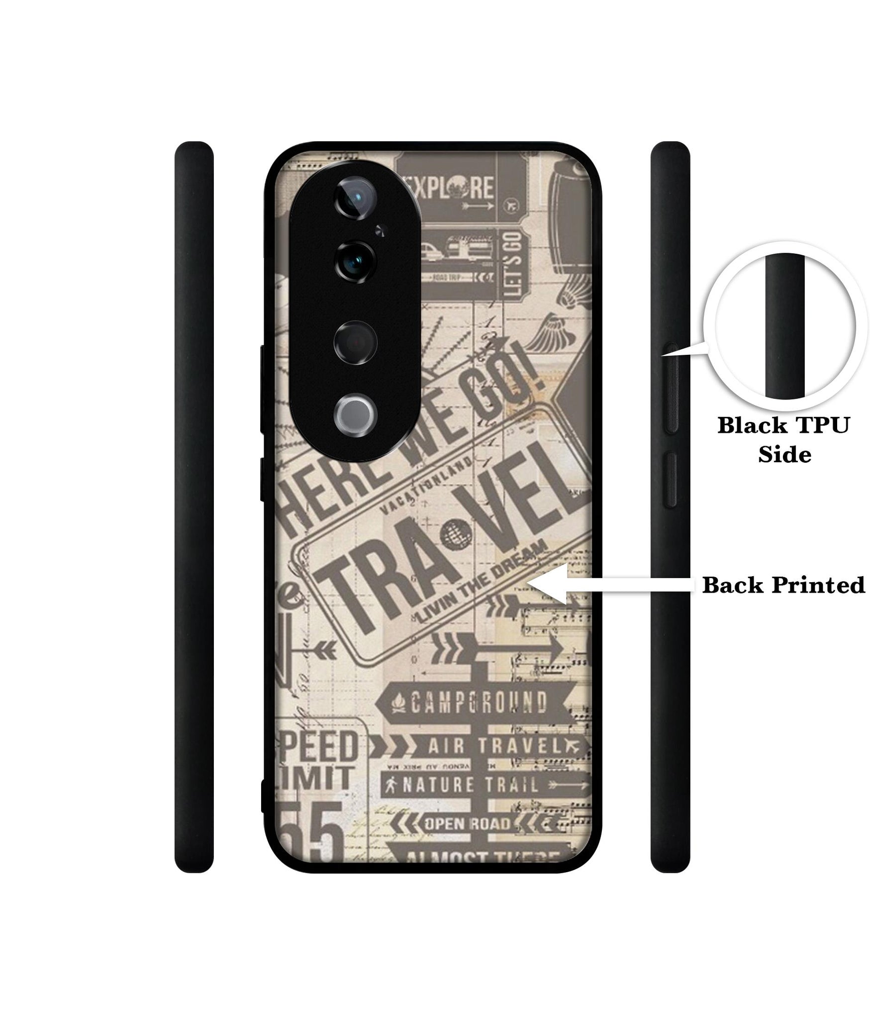 Travel Design Designer 2D Printed Back Case Cover for Vivo T3 Ultra 5G
