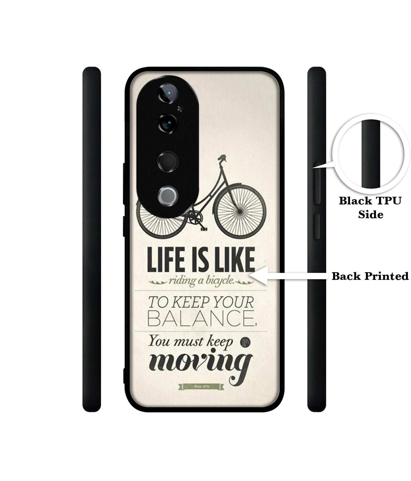 Life is Like Moving Design Designer 2D Printed Back Case Cover for Vivo T3 Ultra 5G