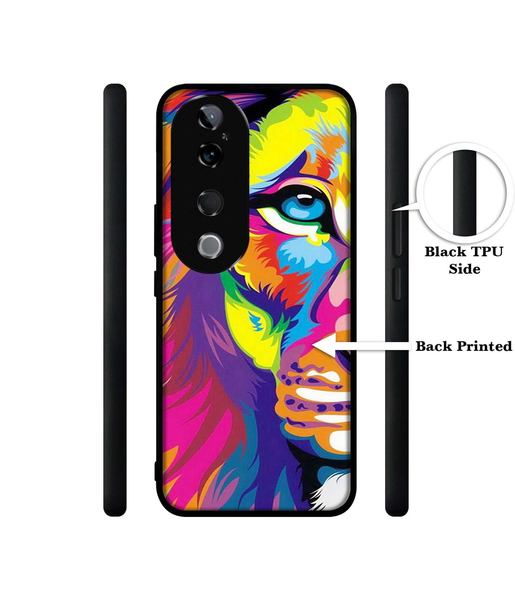 Lion Design Designer 2D Printed Back Case Cover for Vivo T3 Ultra 5G