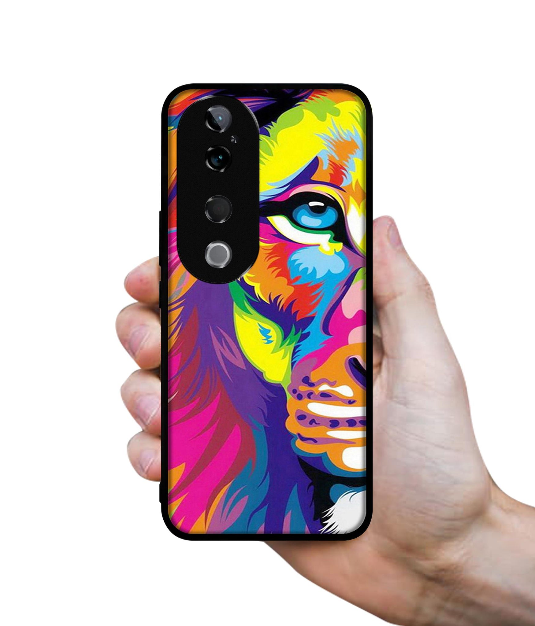 Lion Design Designer 2D Printed Back Case Cover for Vivo T3 Ultra 5G