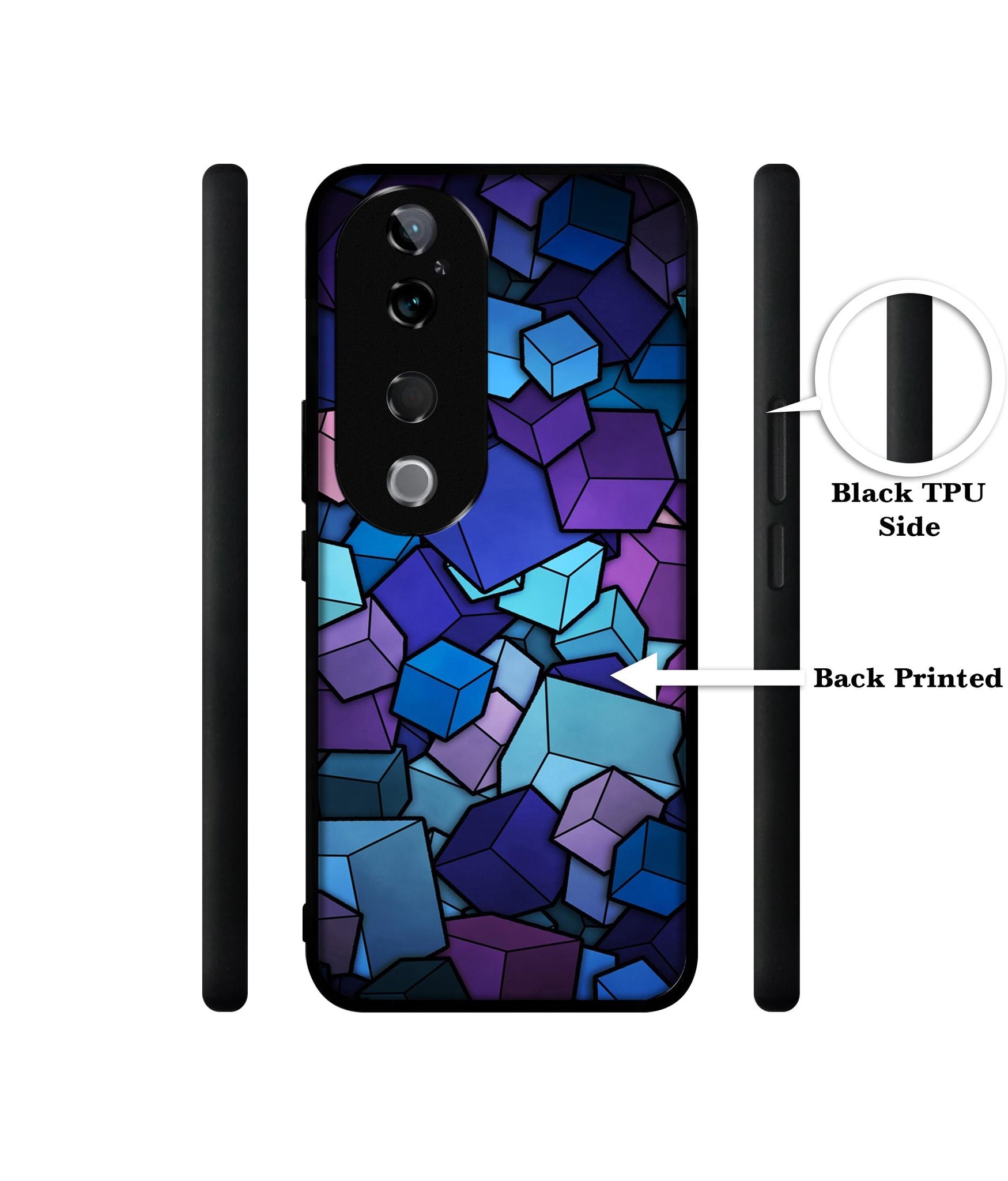 Color Box Design Designer 2D Printed Back Case Cover for Vivo T3 Ultra 5G