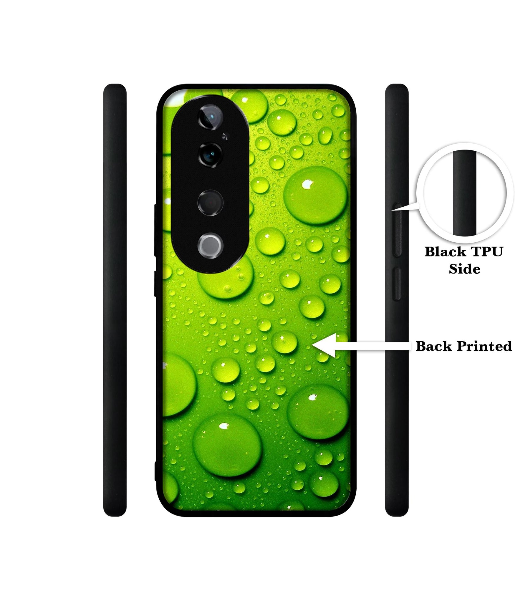 Green Bubbles Design Designer 2D Printed Back Case Cover for Vivo T3 Ultra 5G
