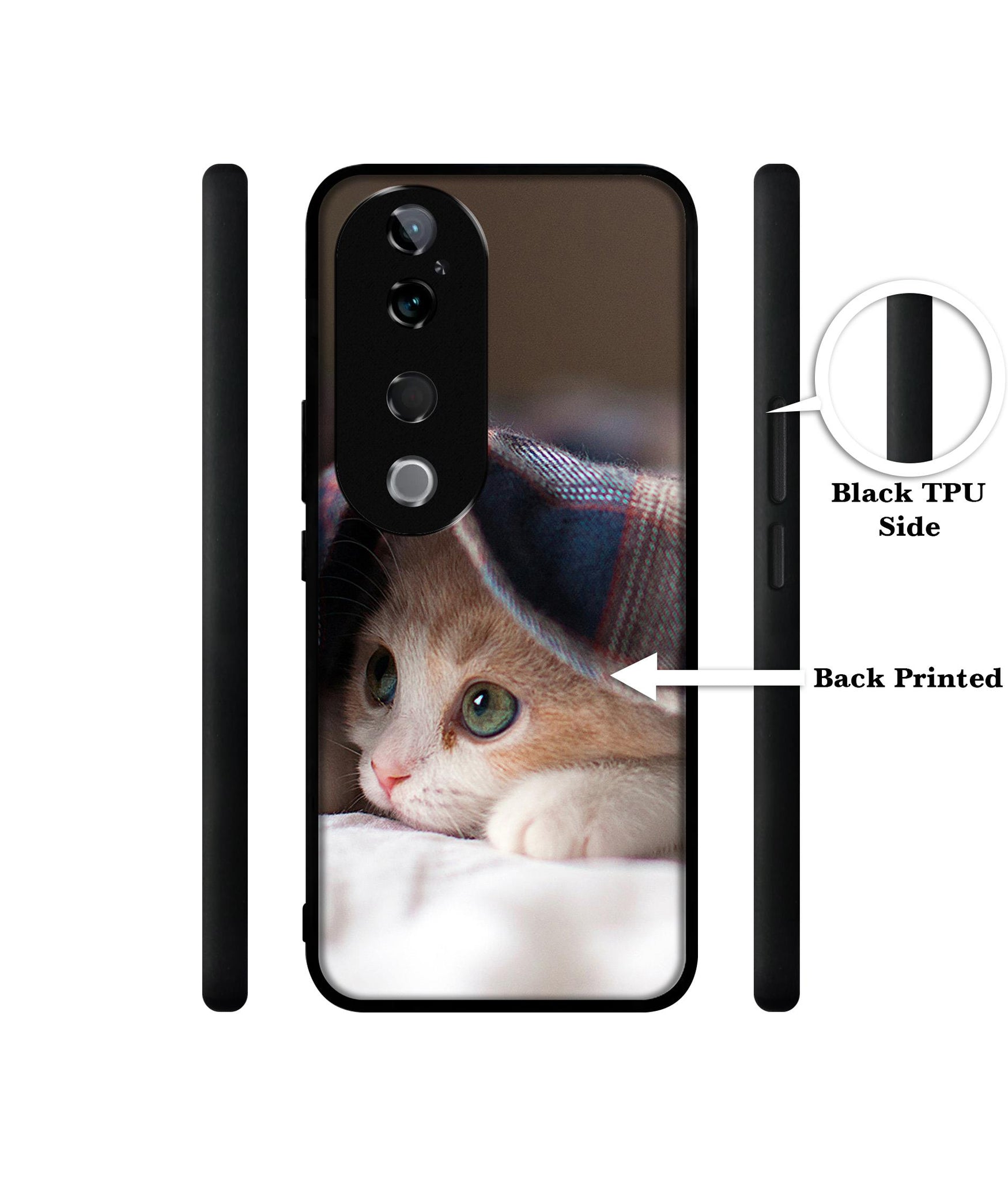 Sleepy Kitten Design Designer 2D Printed Back Case Cover for Vivo T3 Ultra 5G