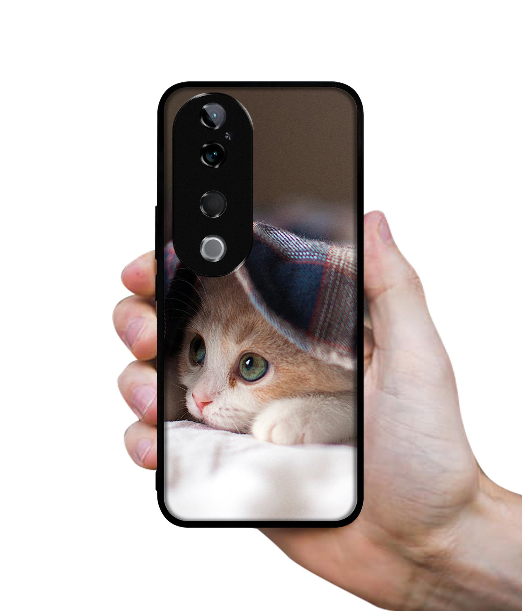 Sleepy Kitten Design Designer 2D Printed Back Case Cover for Vivo T3 Ultra 5G