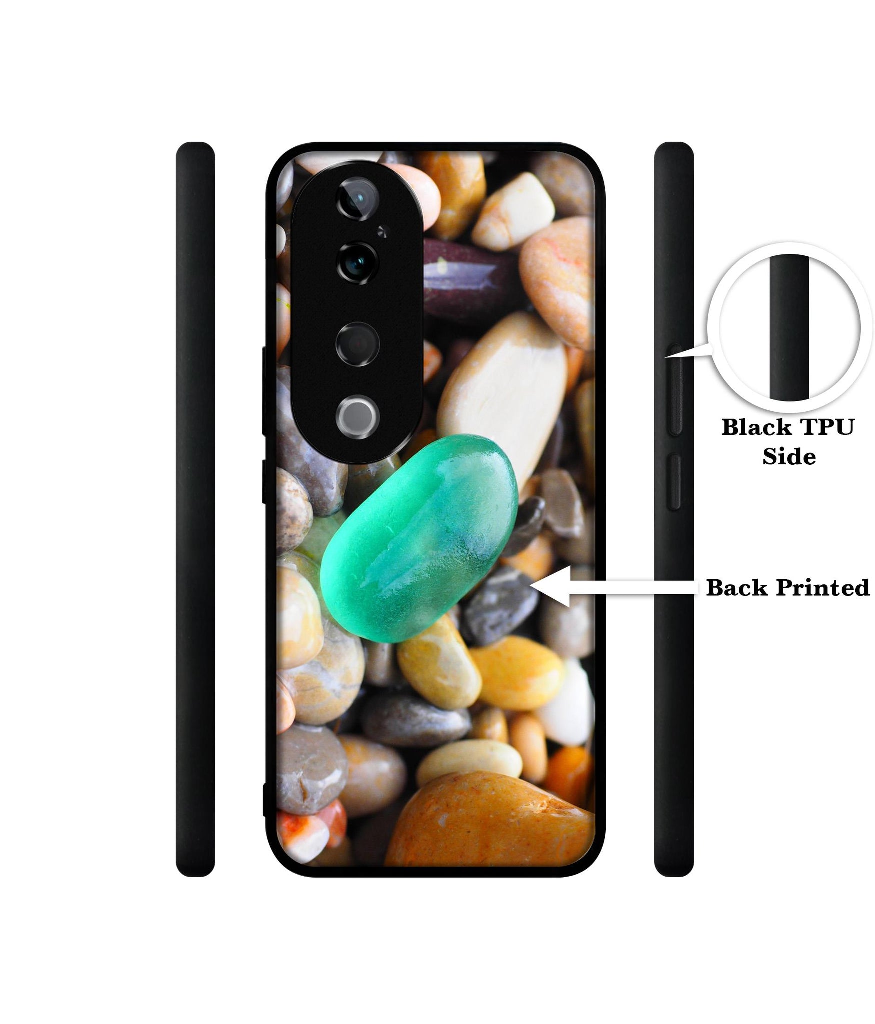 Sea Stones Design Designer 2D Printed Back Case Cover for Vivo T3 Ultra 5G