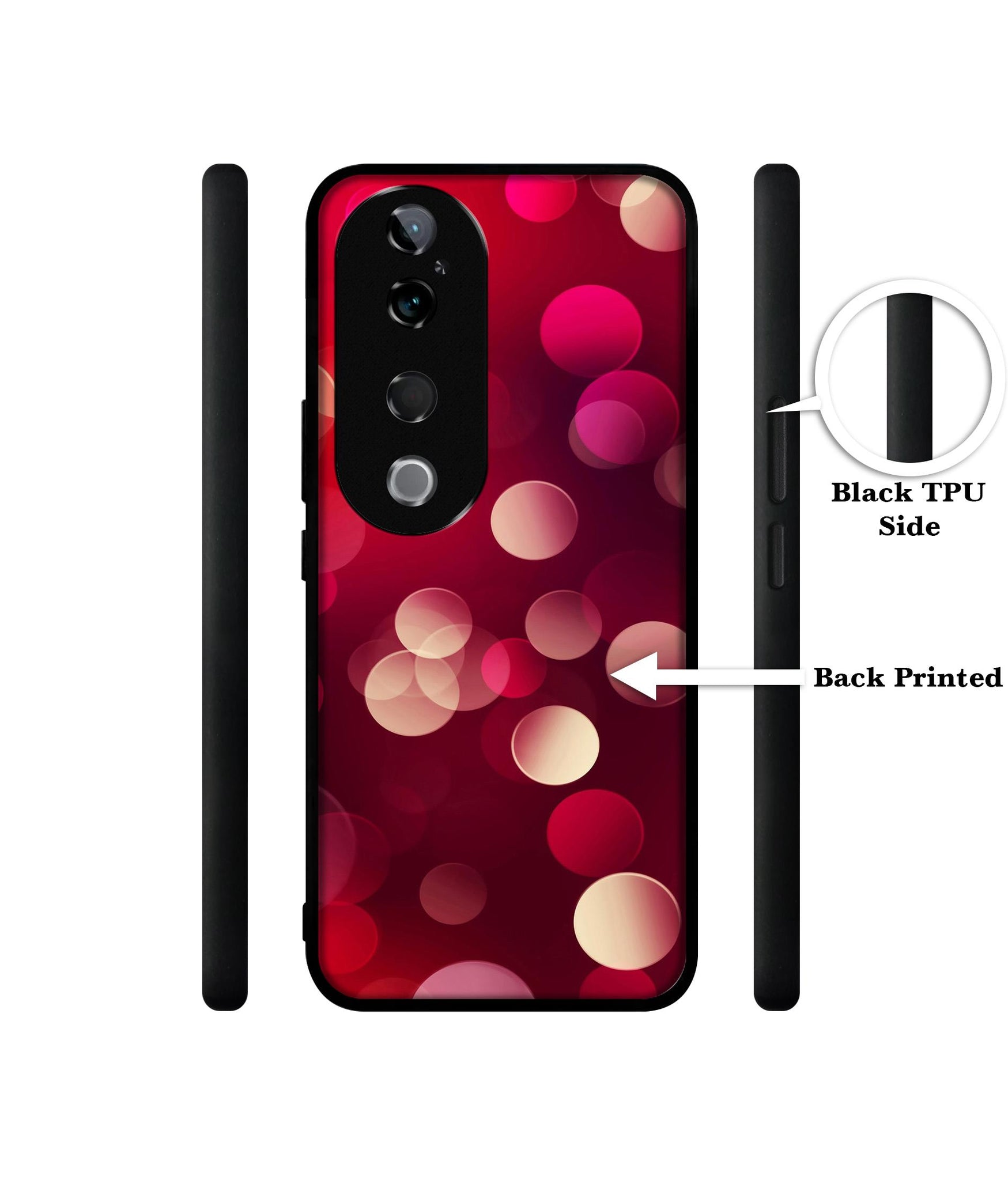 3D Circles Design Designer 2D Printed Back Case Cover for Vivo T3 Ultra 5G