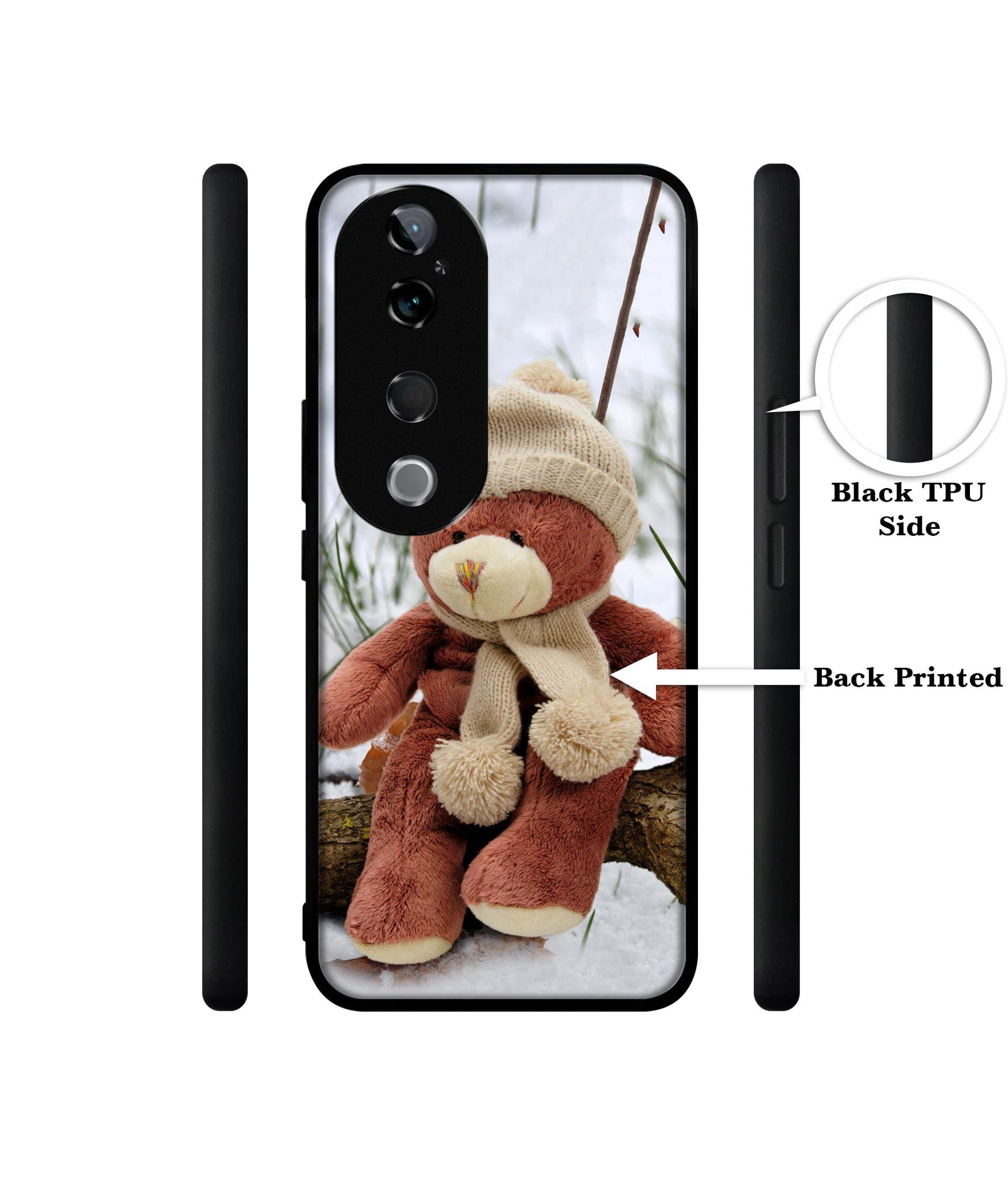 Woolen Bear Design Designer 2D Printed Back Case Cover for Vivo T3 Ultra 5G