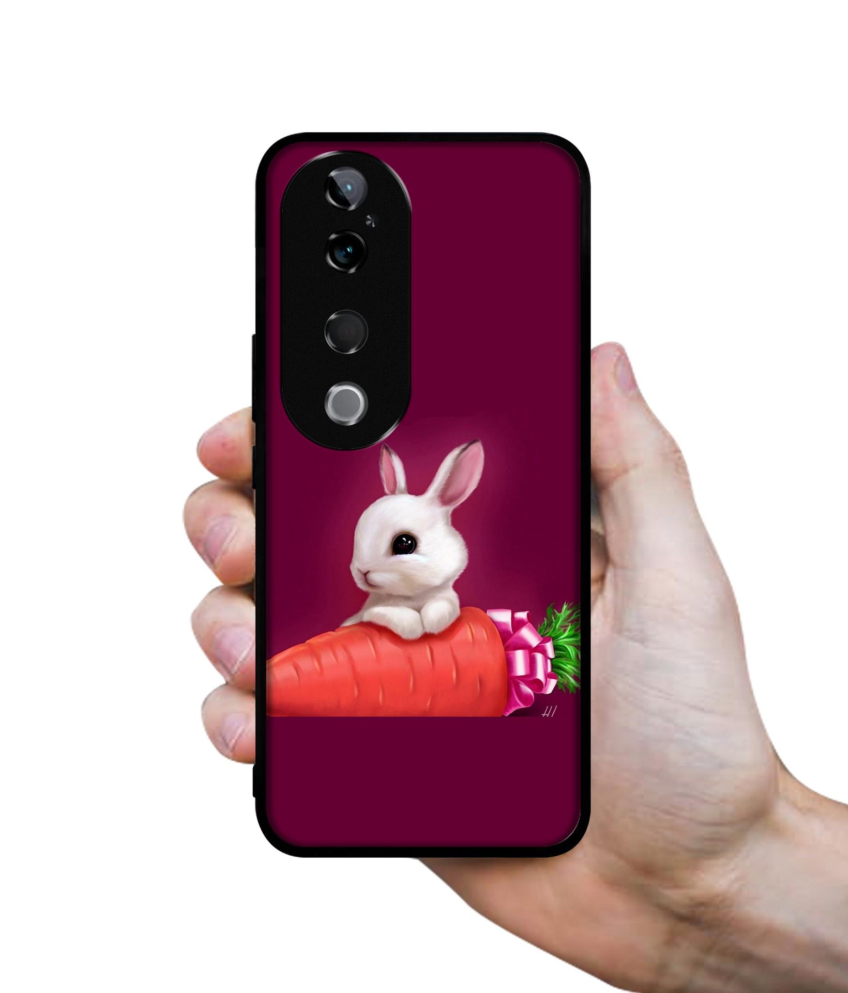 Bunny With Carrot Design Designer 2D Printed Back Case Cover for Vivo T3 Ultra 5G