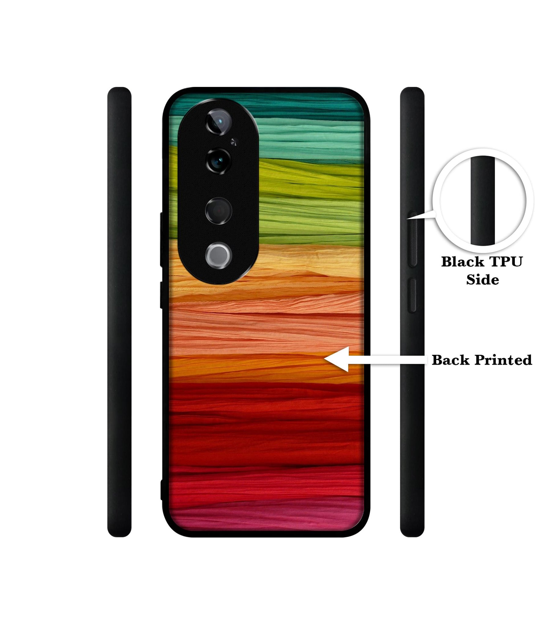 Colorful Thread Design Designer 2D Printed Back Case Cover for Vivo T3 Ultra 5G