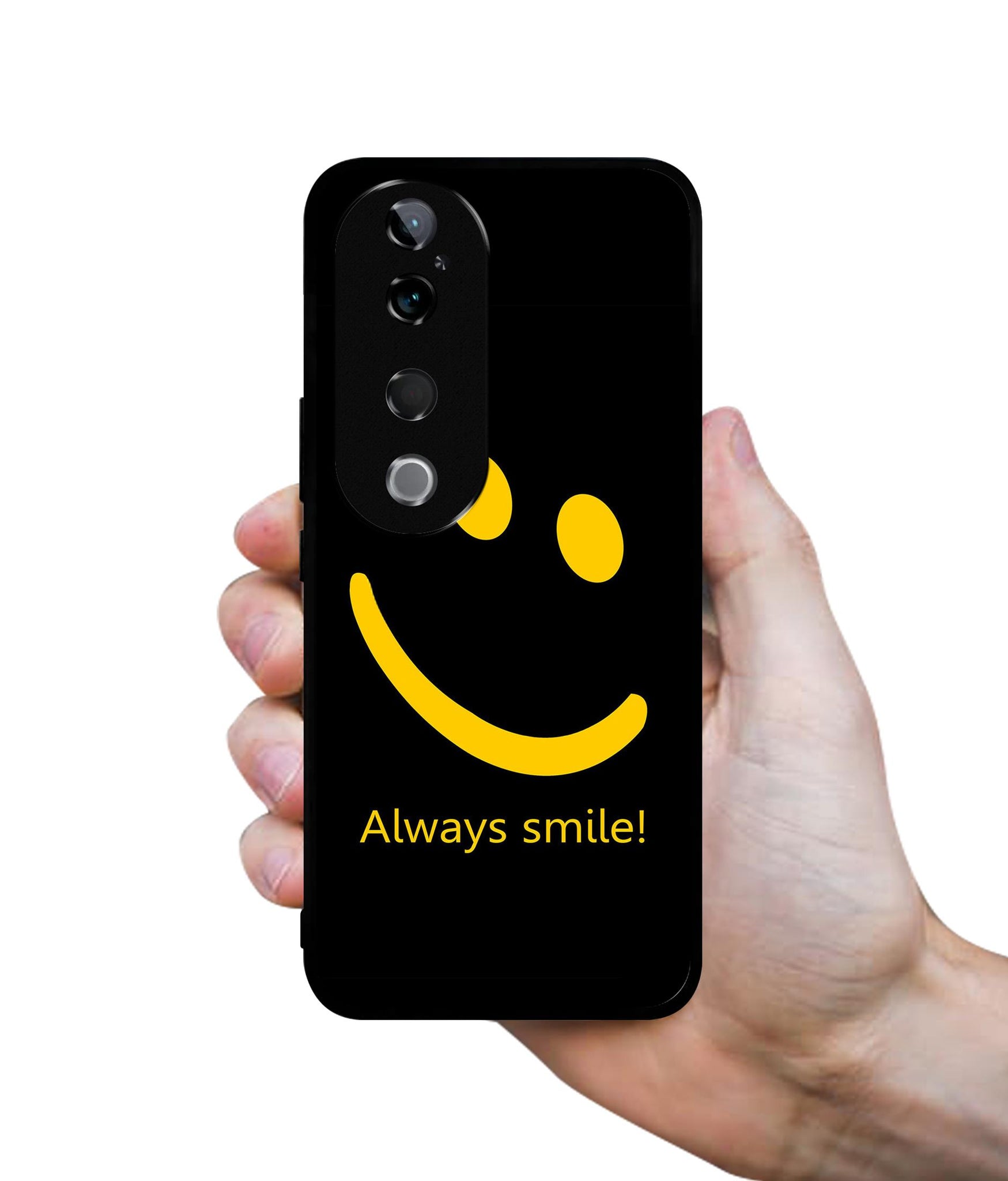 Always Smile Quote Design Designer 2D Printed Back Case Cover for Vivo T3 Ultra 5G