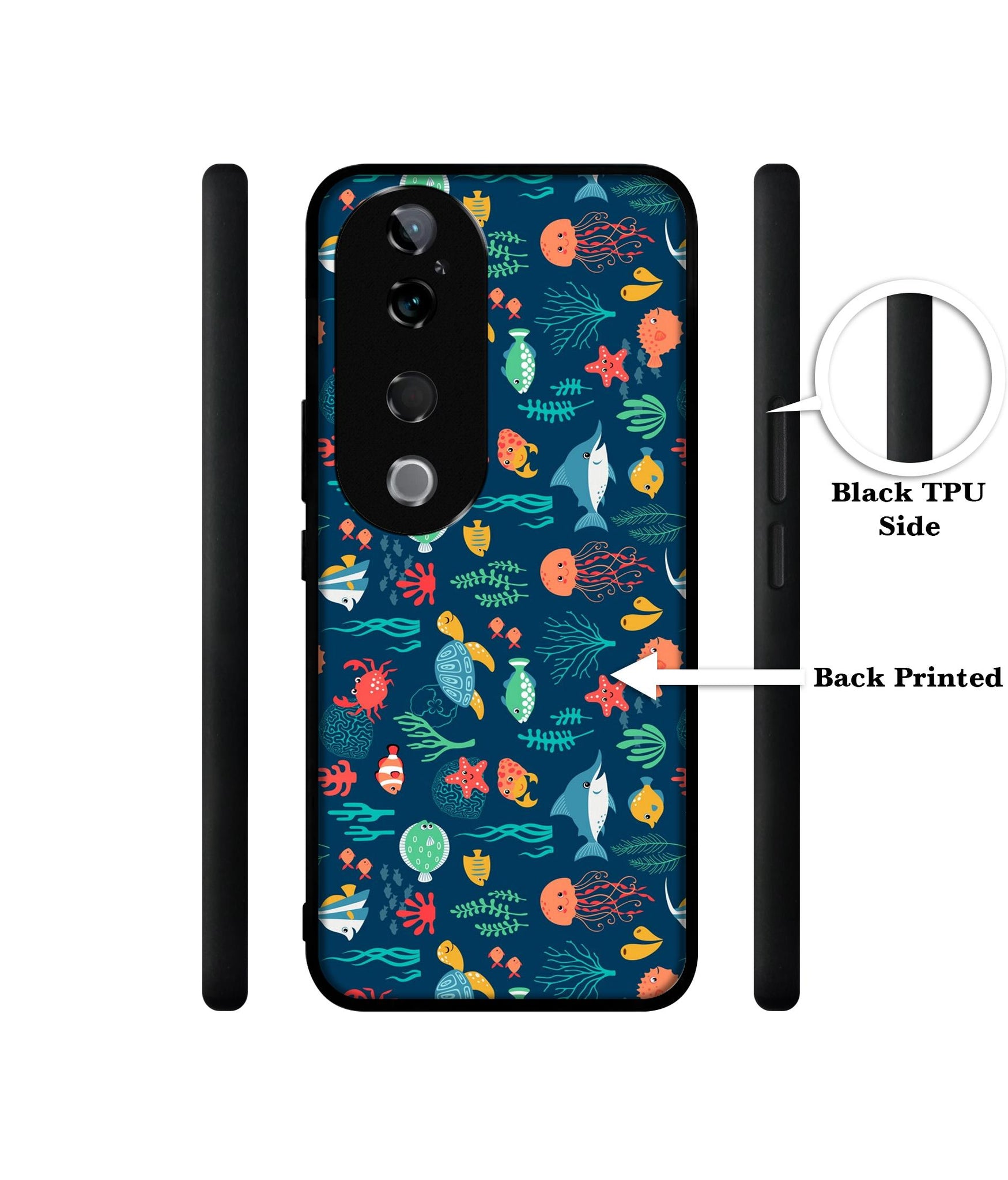 Aquarium Texture Design Designer 2D Printed Back Case Cover for Vivo T3 Ultra 5G