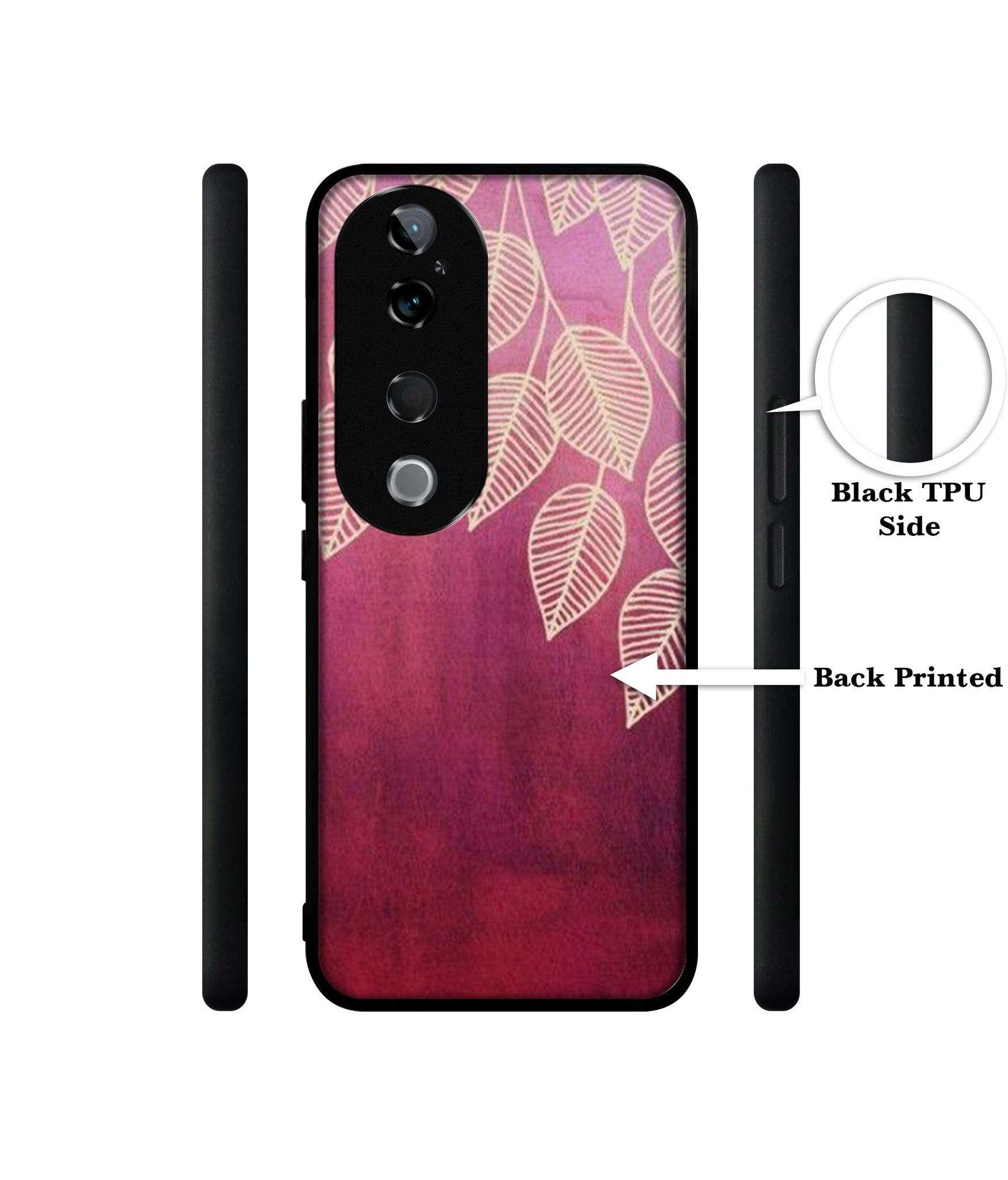 Leaf Pattern Design Designer 2D Printed Back Case Cover for Vivo T3 Ultra 5G