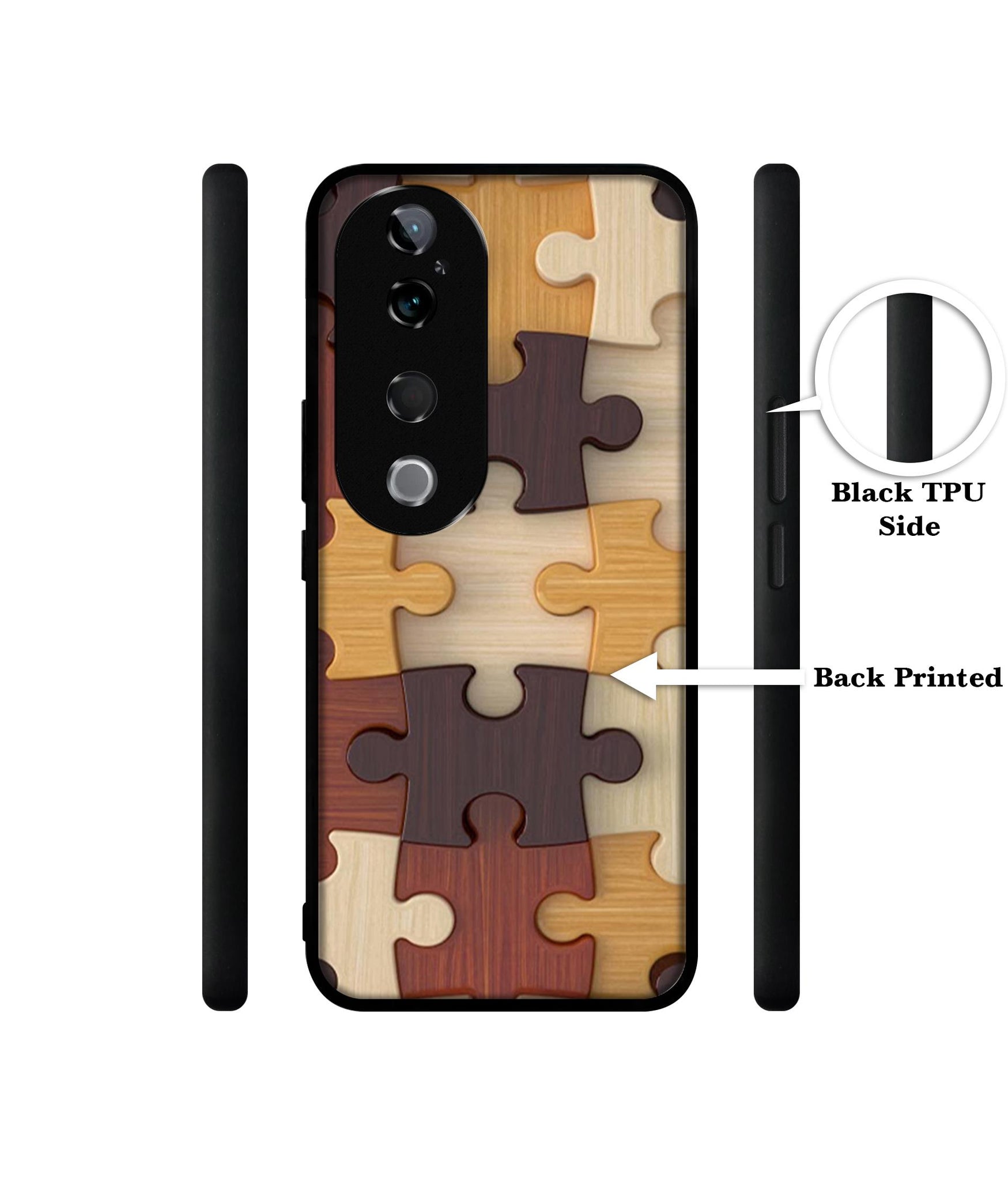 Puzzle Pattern Design Designer 2D Printed Back Case Cover for Vivo T3 Ultra 5G