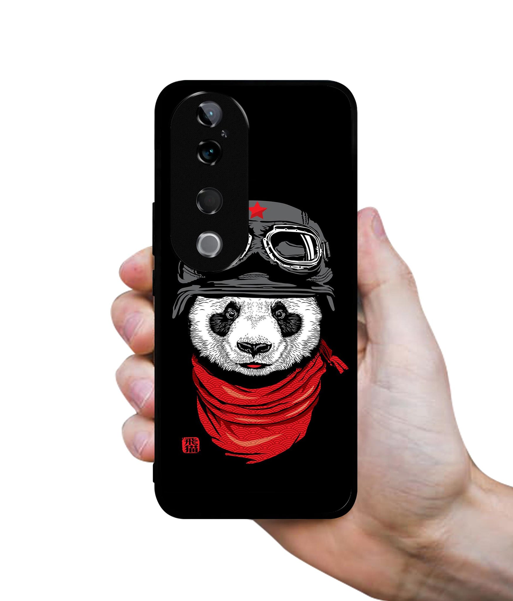 Biker Panda Design Designer 2D Printed Back Case Cover for Vivo T3 Ultra 5G