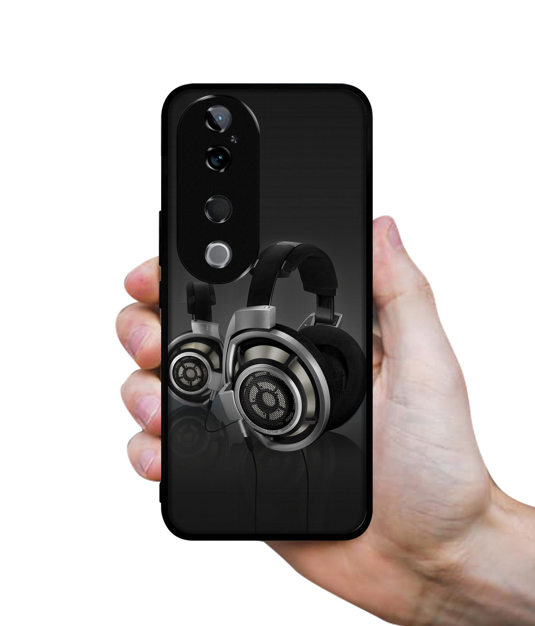 Head Phone Design Designer 2D Printed Back Case Cover for Vivo T3 Ultra 5G