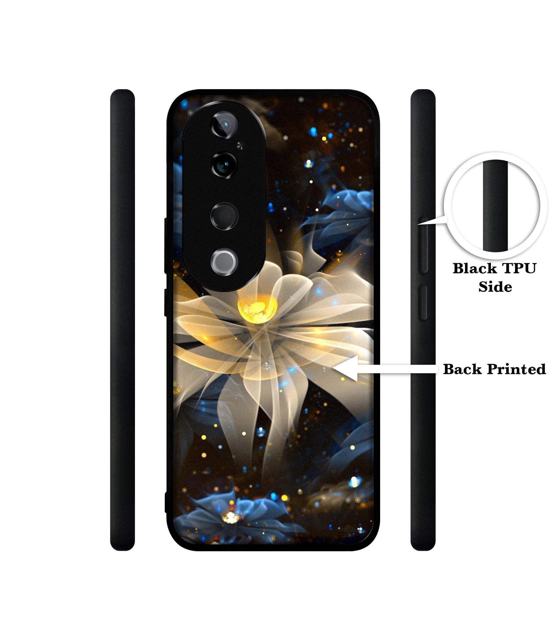 Art Flower Design Designer 2D Printed Back Case Cover for Vivo T3 Ultra 5G