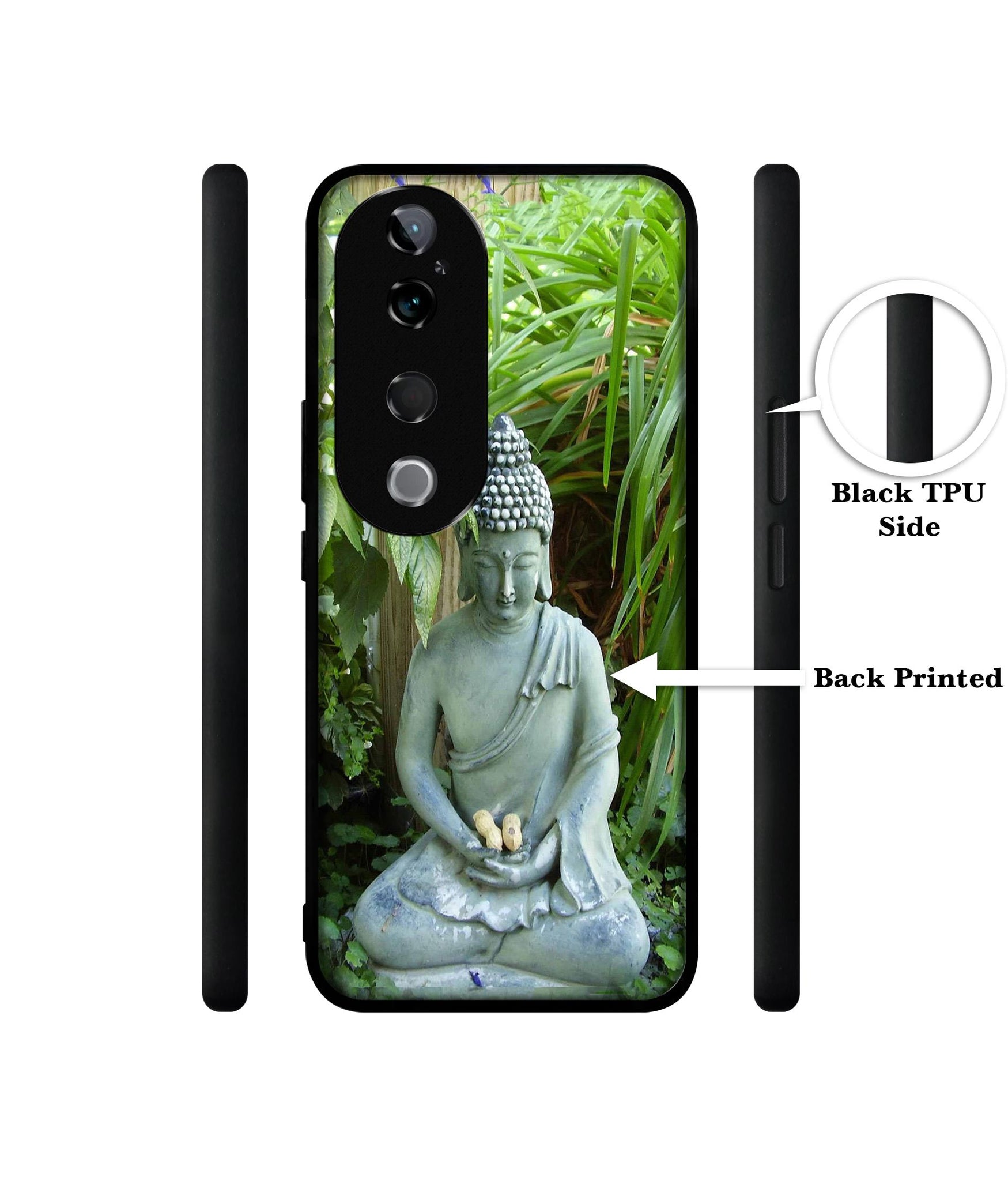 Buddhism Design Designer 2D Printed Back Case Cover for Vivo T3 Ultra 5G
