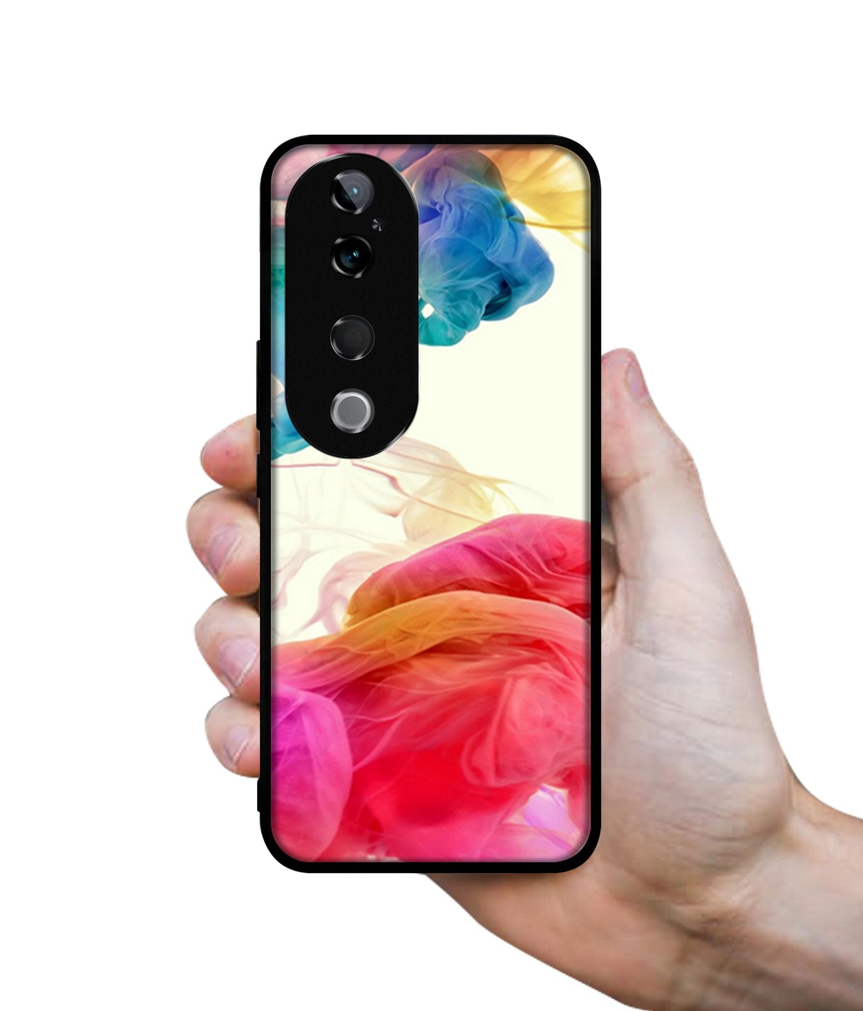 Colored Smoke Design Designer 2D Printed Back Case Cover for Vivo T3 Ultra 5G