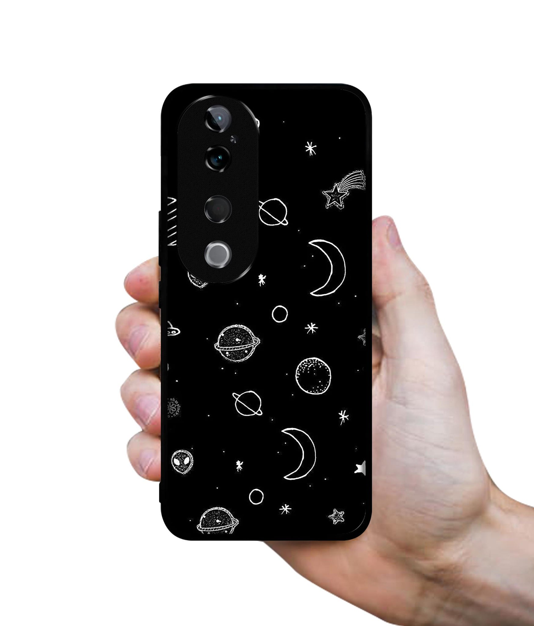 Space Stars Universe Design Designer 2D Printed Back Case Cover for Vivo T3 Ultra 5G