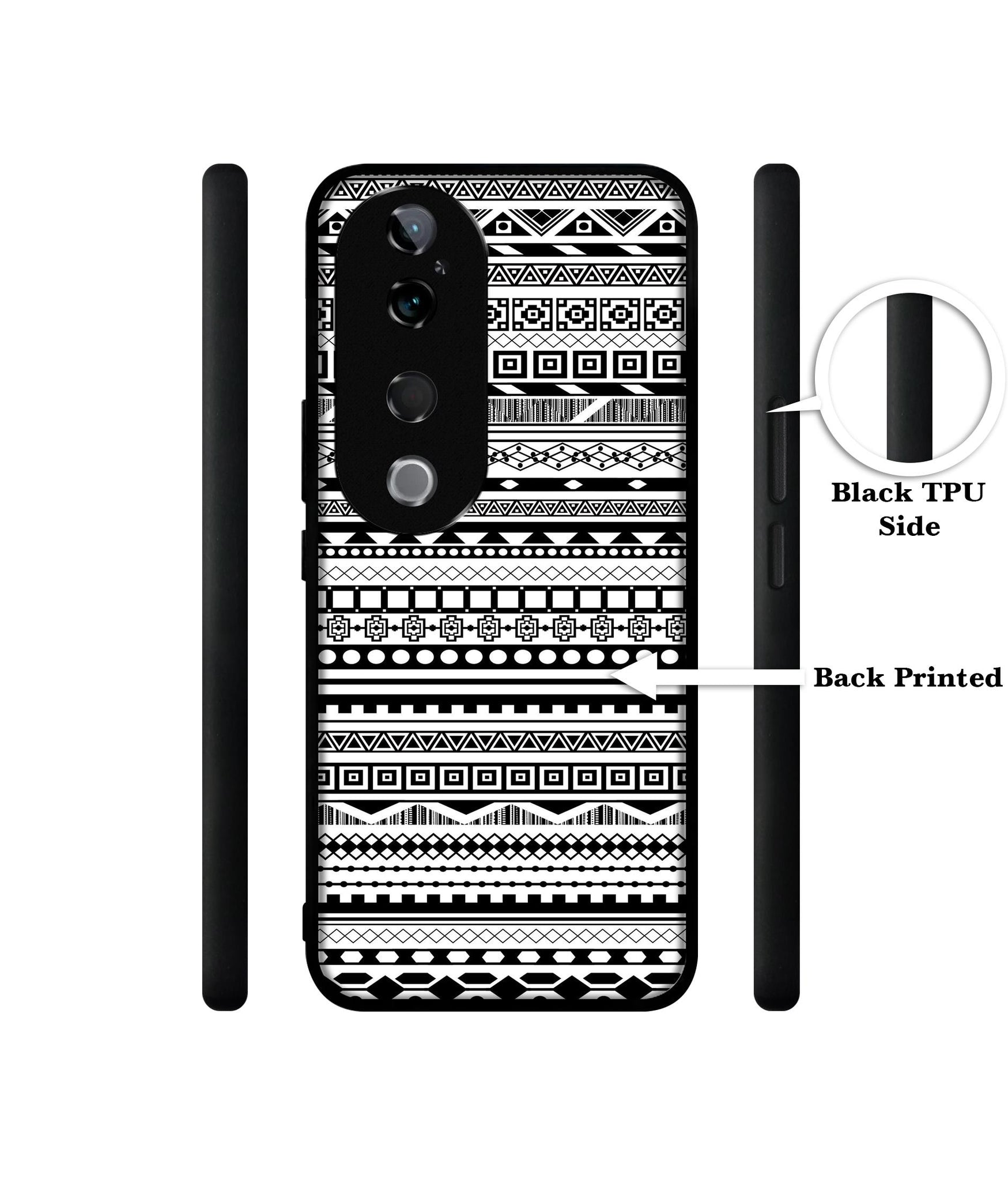 Black & White Patterns Design Designer 2D Printed Back Case Cover for Vivo T3 Ultra 5G