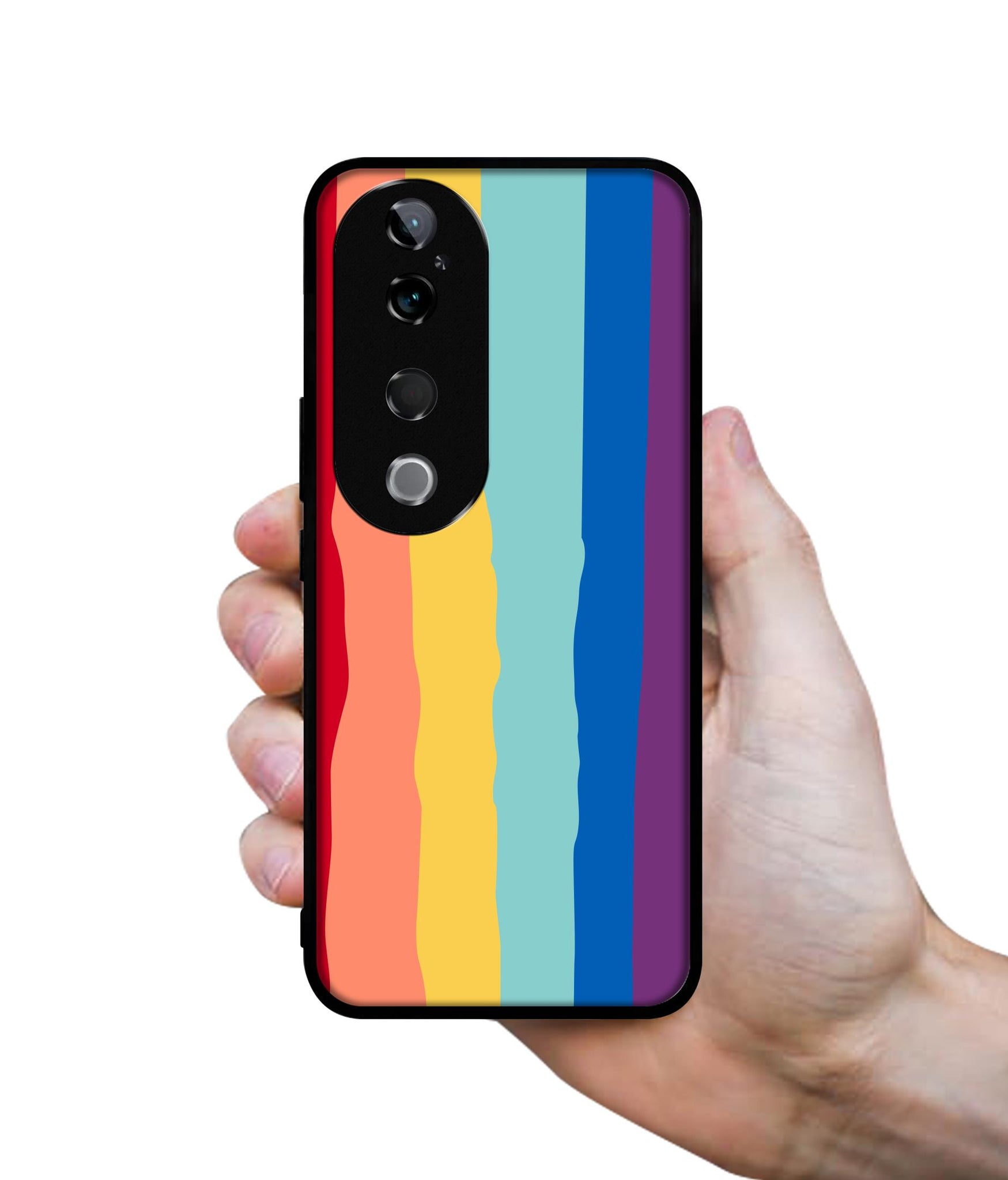 Rainbow Design Designer 2D Printed Back Case Cover for Vivo T3 Ultra 5G