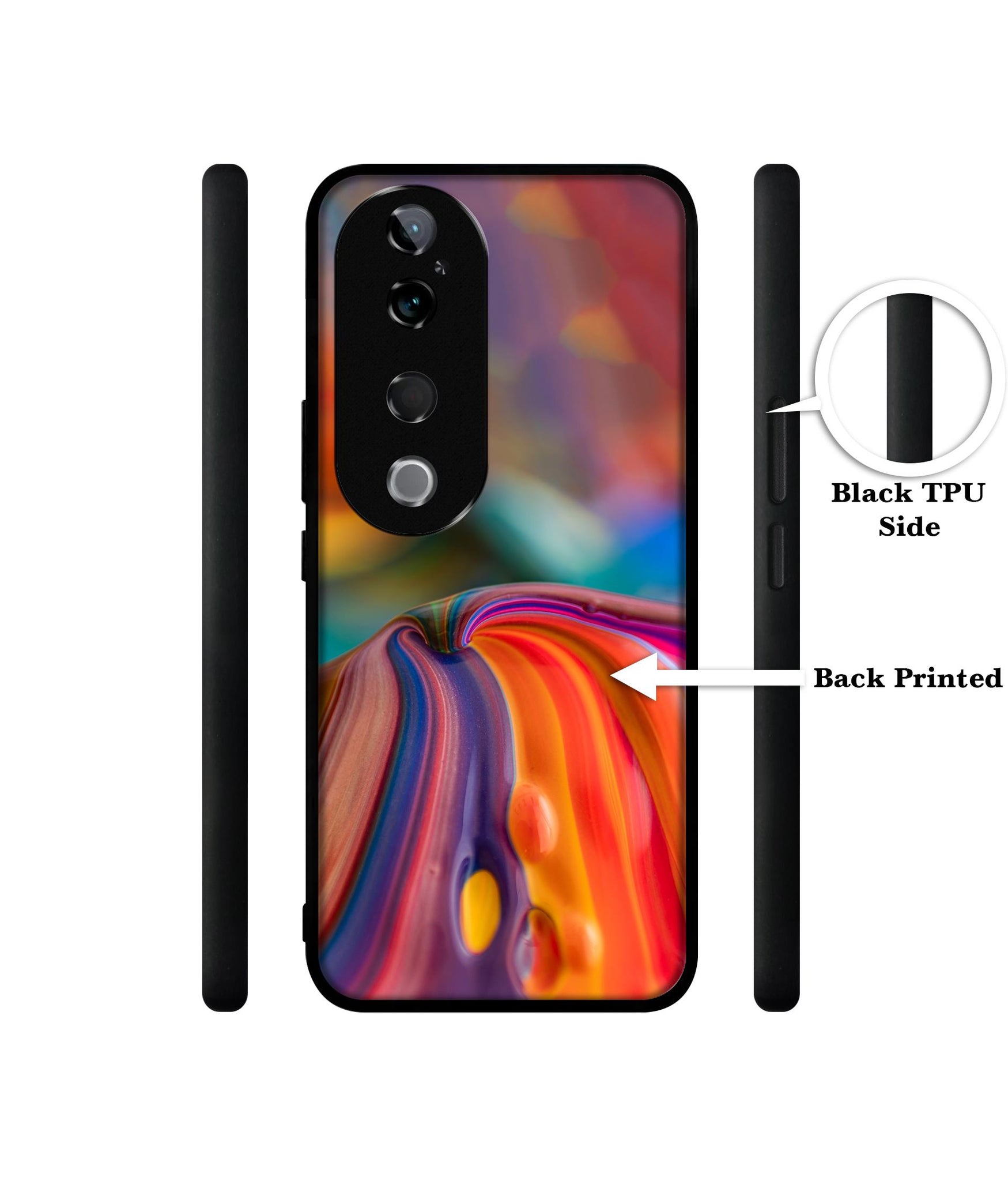 Rainbow Colors Designer 2D Printed Back Case Cover for Vivo T3 Ultra 5G