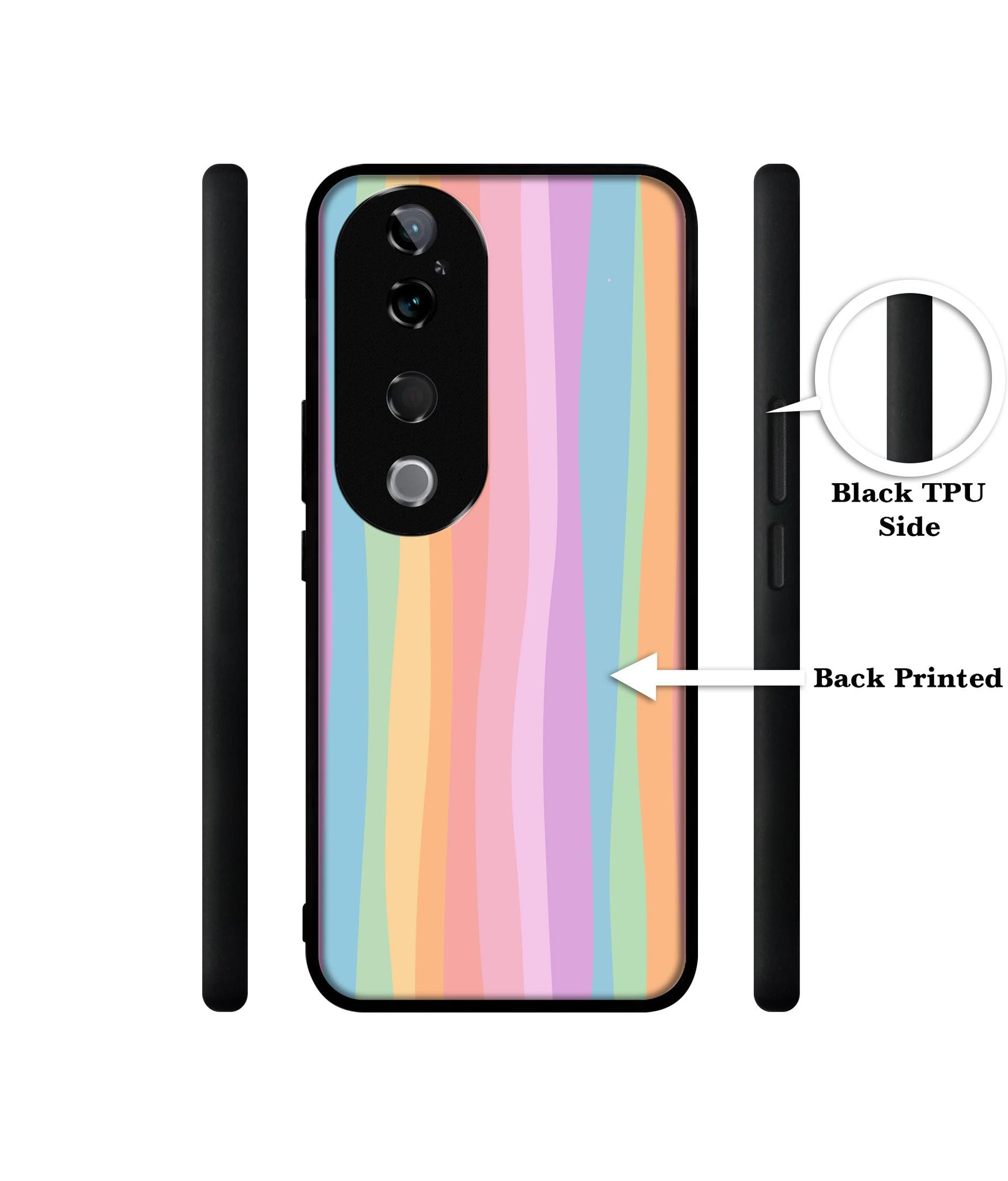 Cool Rainbow Design Designer 2D Printed Back Case Cover for Vivo T3 Ultra 5G