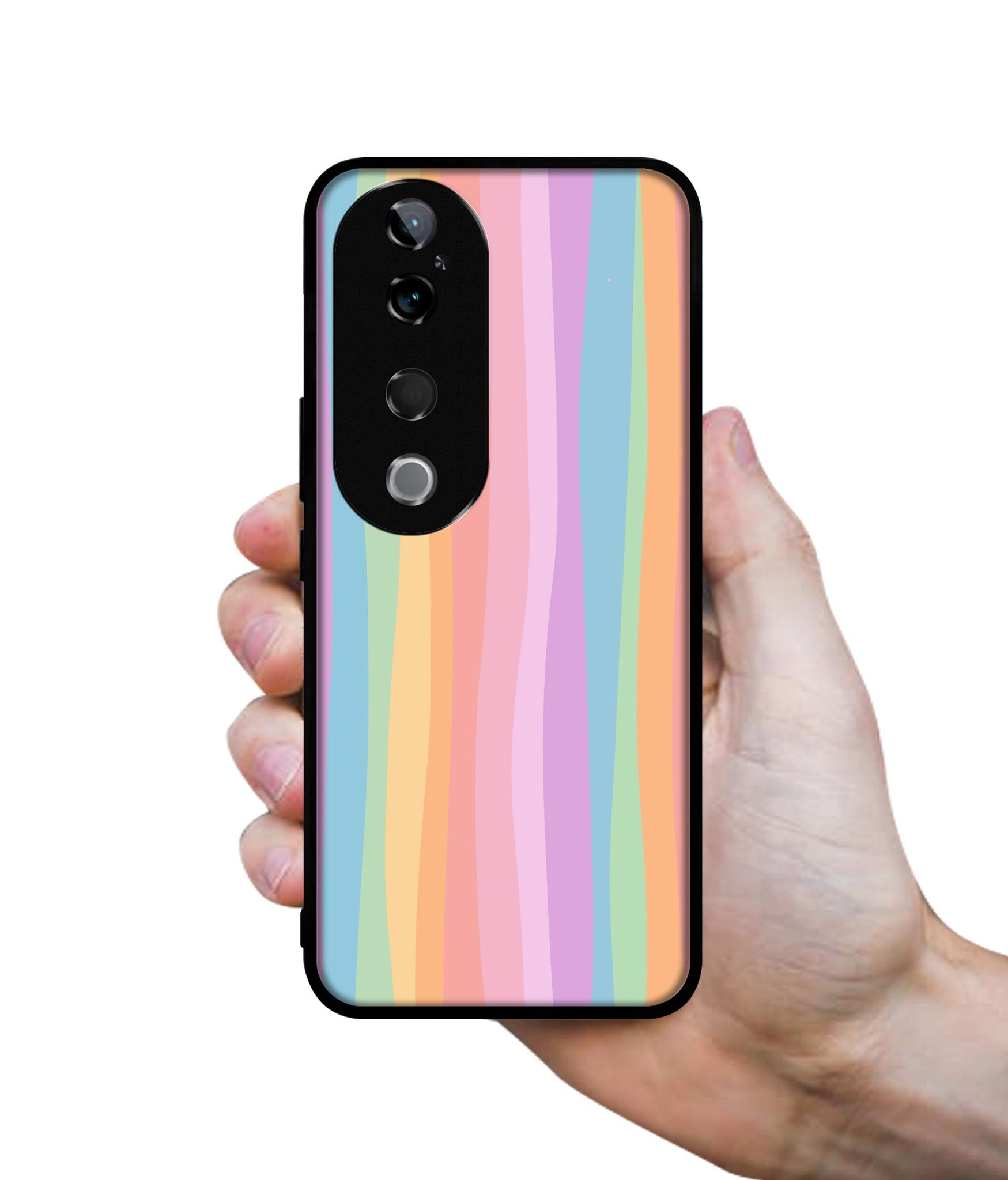 Cool Rainbow Design Designer 2D Printed Back Case Cover for Vivo T3 Ultra 5G